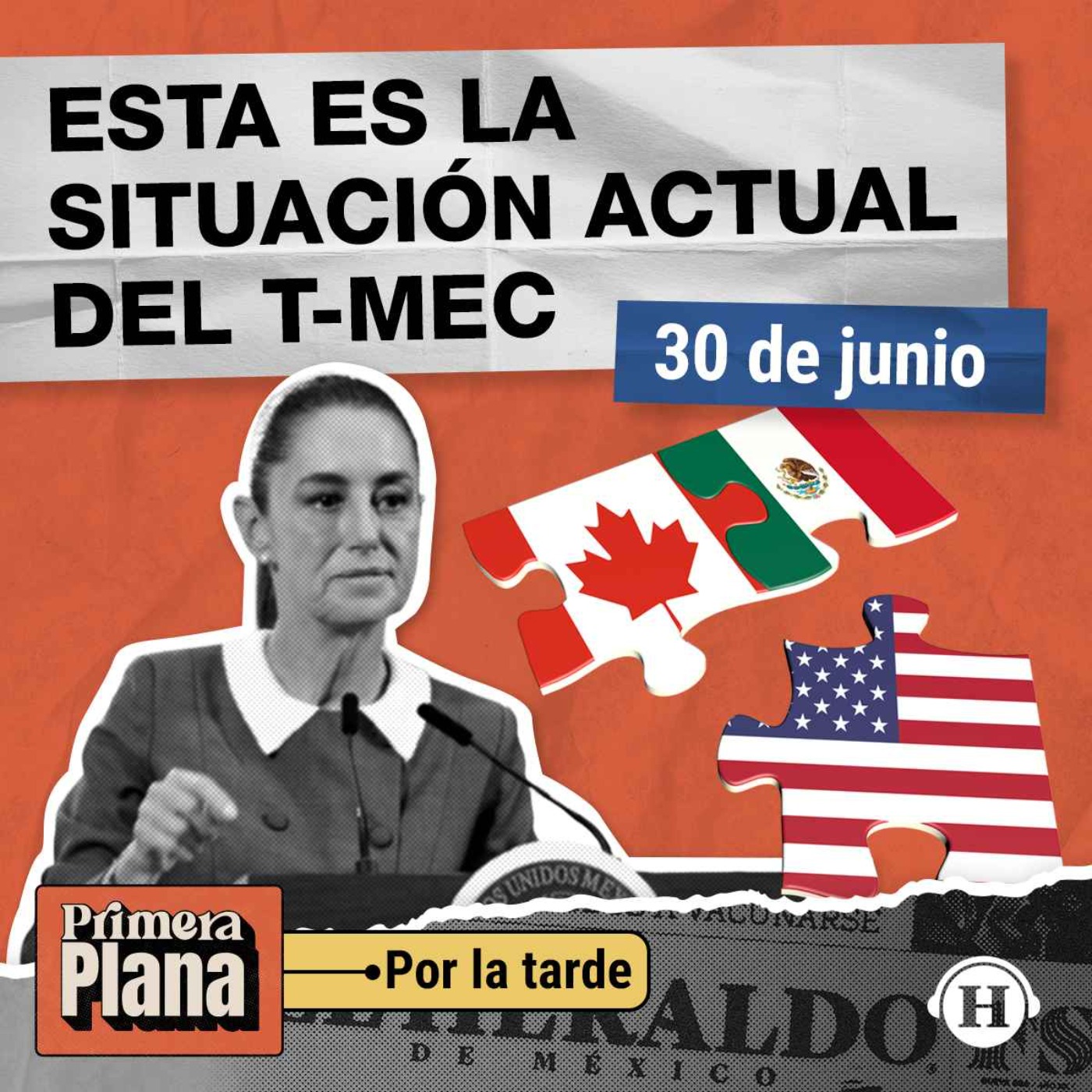 Sheinbaum responde ante la amenaza de cancelar el T-MEC episode artwork