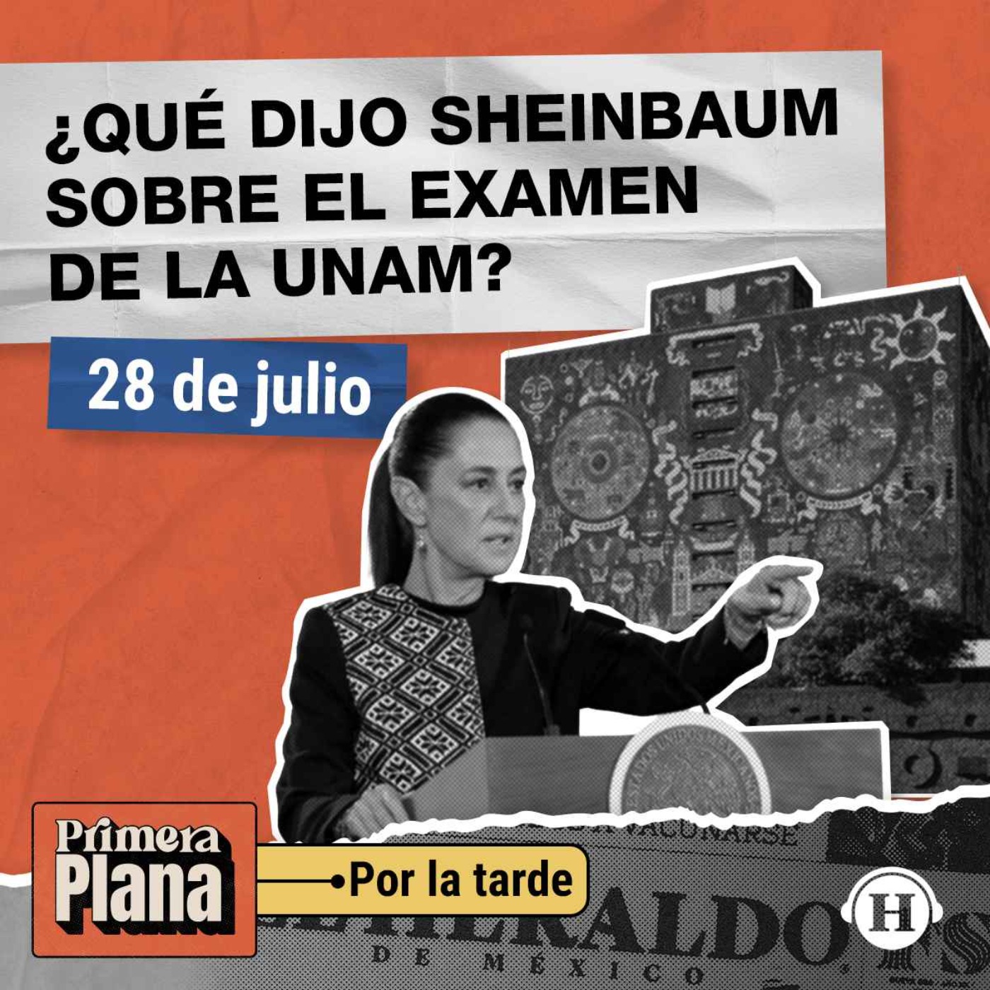 Claudia Sheinbaum se pronuncia respecto al examen de la UNAM