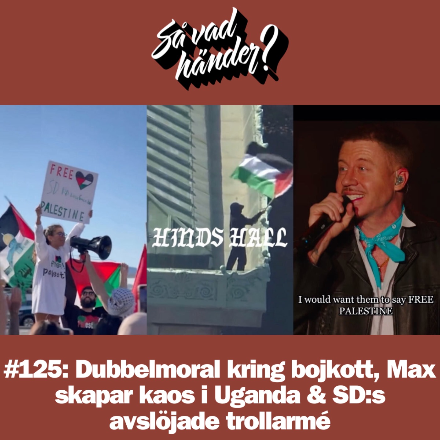 cover art for #125: Dubbelmoral kring bojkott, Max skapar kaos i Uganda & SD:s avslöjade trollarmé