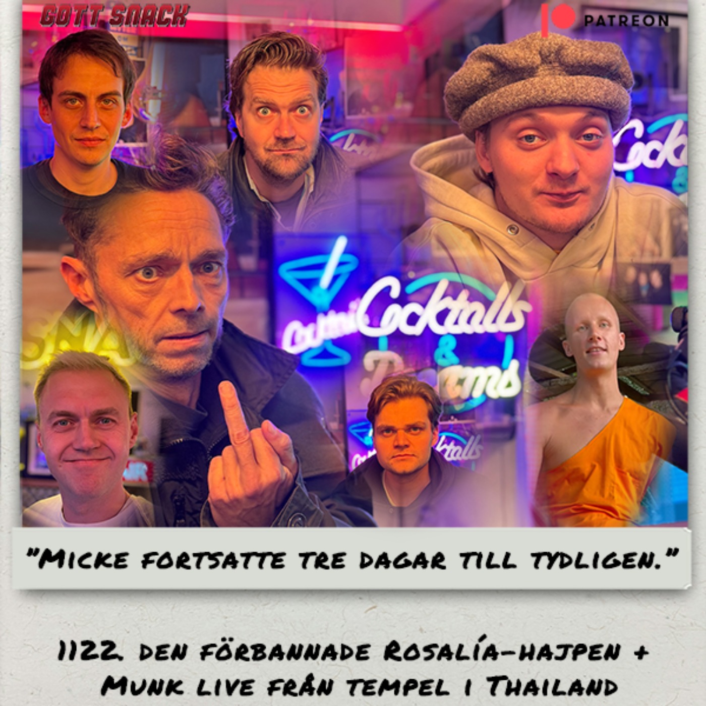 1122. Den förbannade Rosalia-hajpen + Munk live från tempel i Thailand