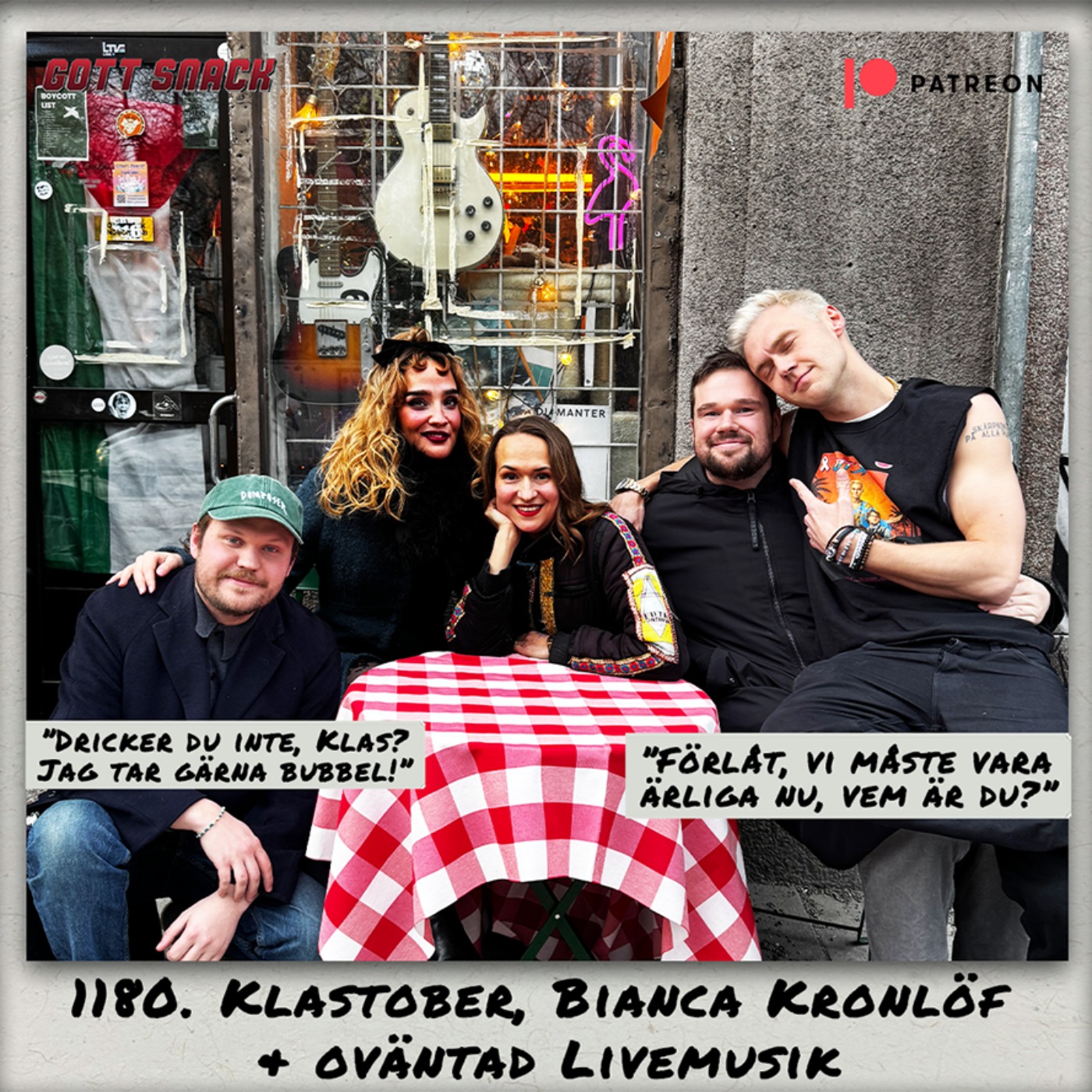 1180. DEL 1: Klastober, Bianca Kronlöf & oväntad Livemusik