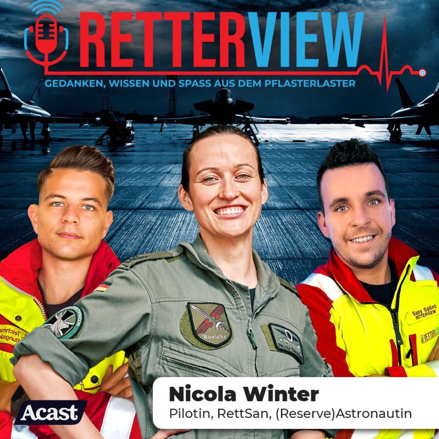 cover art for #95 - Kampfjetpilot, RettSan & Astronautin in Reserve: zu Gast Nicola Winter