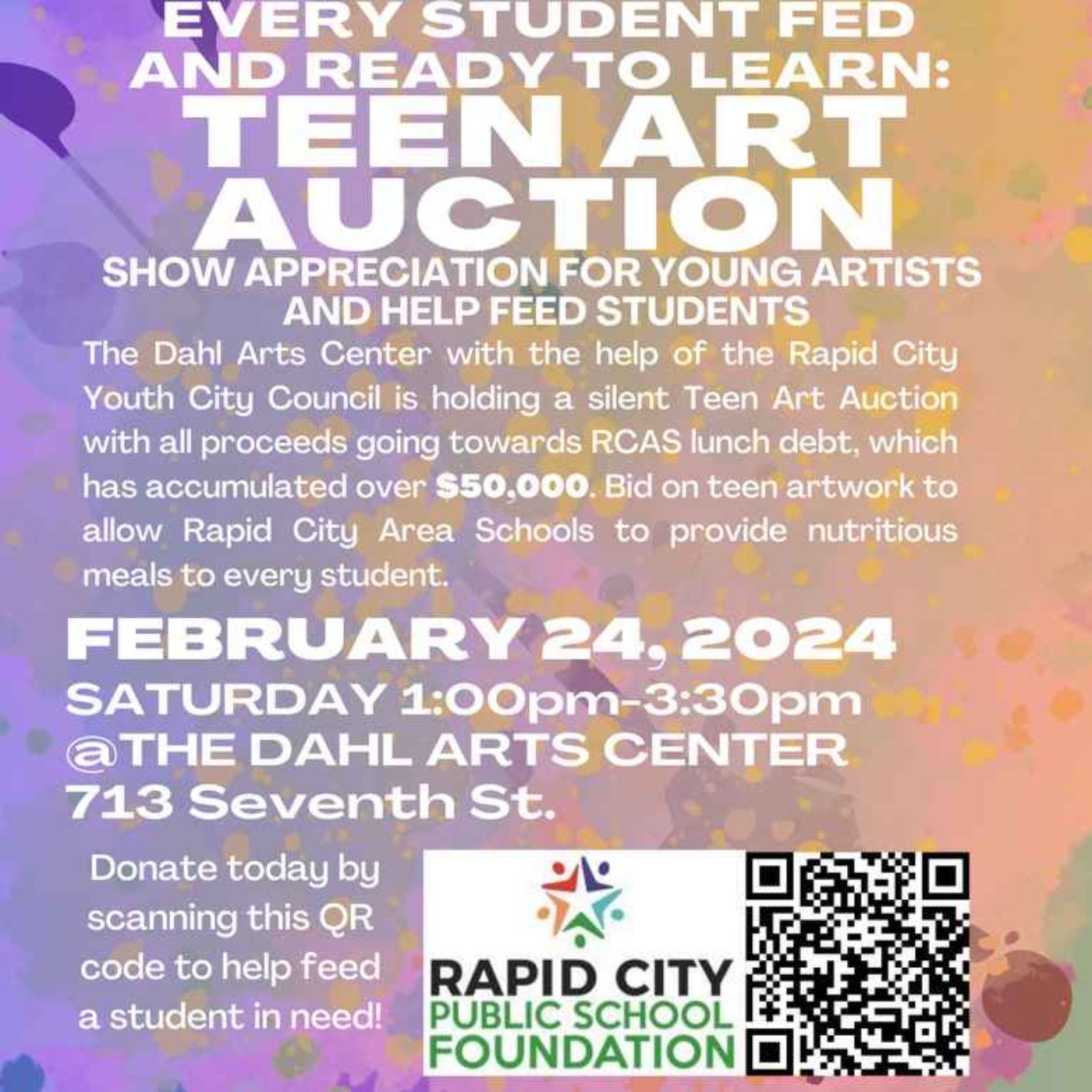 Teen Art Auction, If you can't make it you can donate anytime! episode artwork