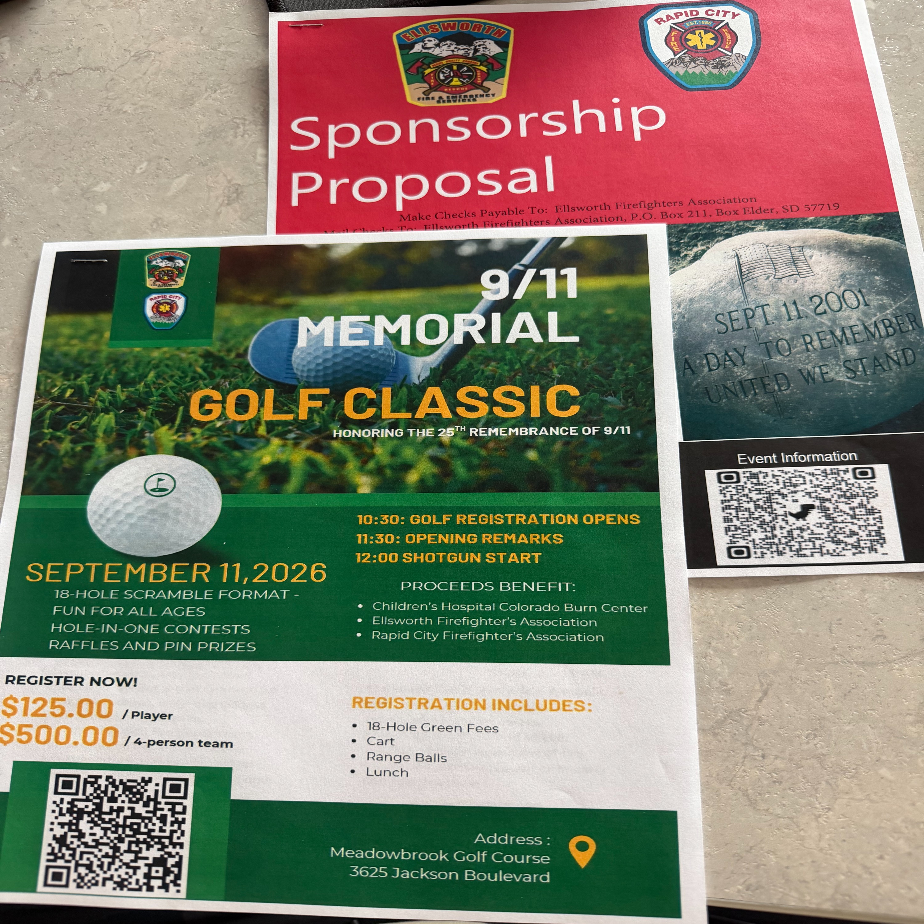 9/11 Memorial Hike and Golf, with EAFB Fire and RCFD and more episode artwork