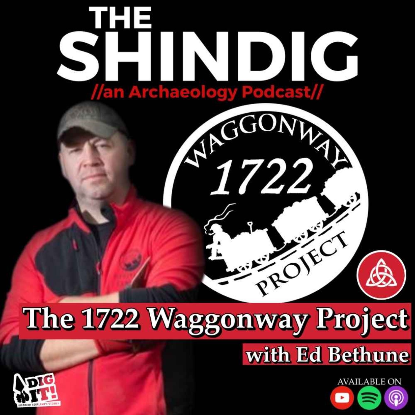 Scotland's First Railway: The 1722 Waggonway with Ed Bethune. A Dig It! Special episode artwork