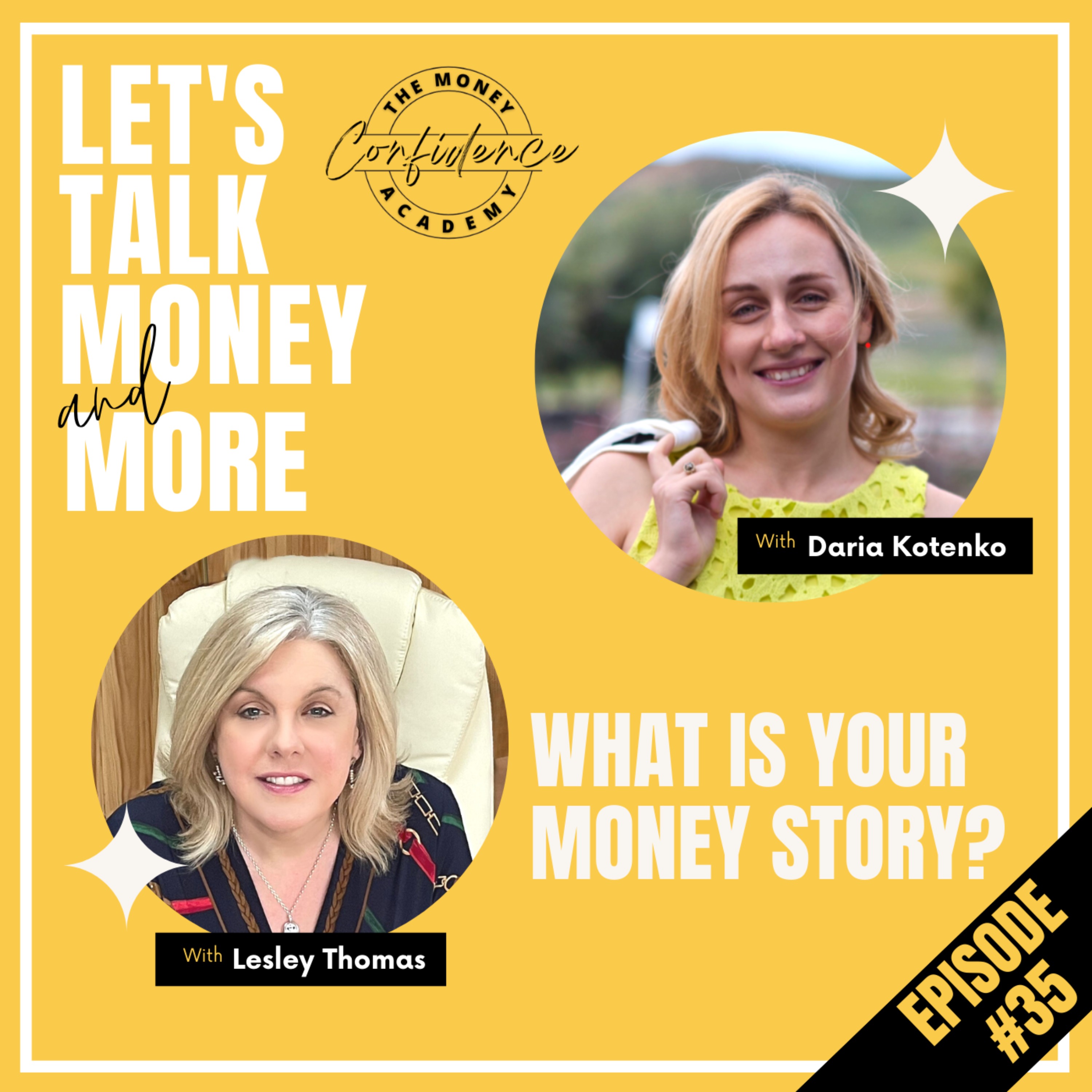 Trailer for #35 Daria Kotenko – What is Your Money Story? - podcast episode cover