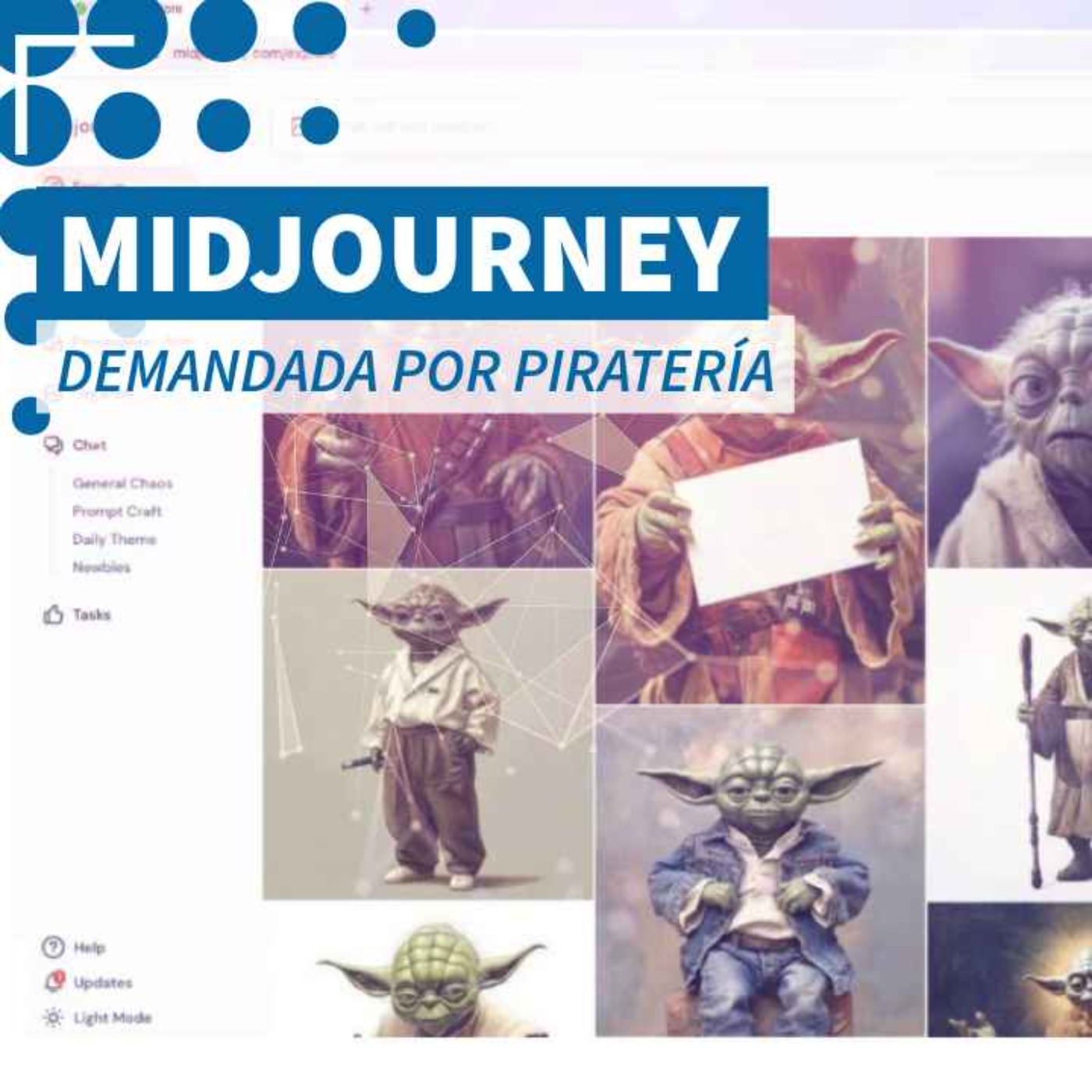 Demandan a Midjourney por piratería - NTX 414