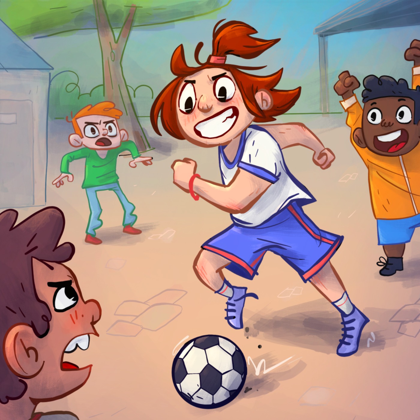 Constance aime le foot