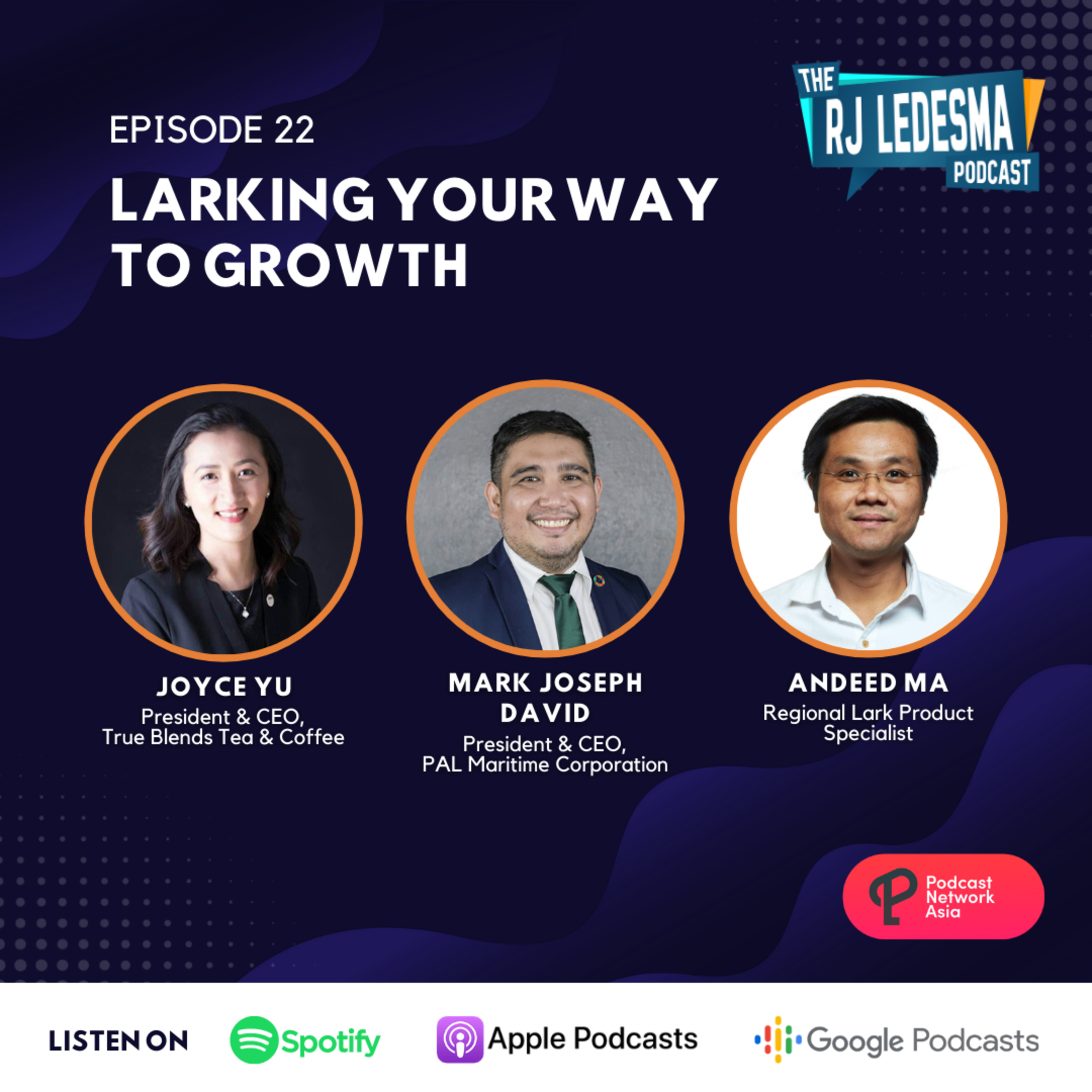 Ep. 22: Larking Your Way to Growth | Joyce Yu, Mark Joseph David, and Andeed Ma