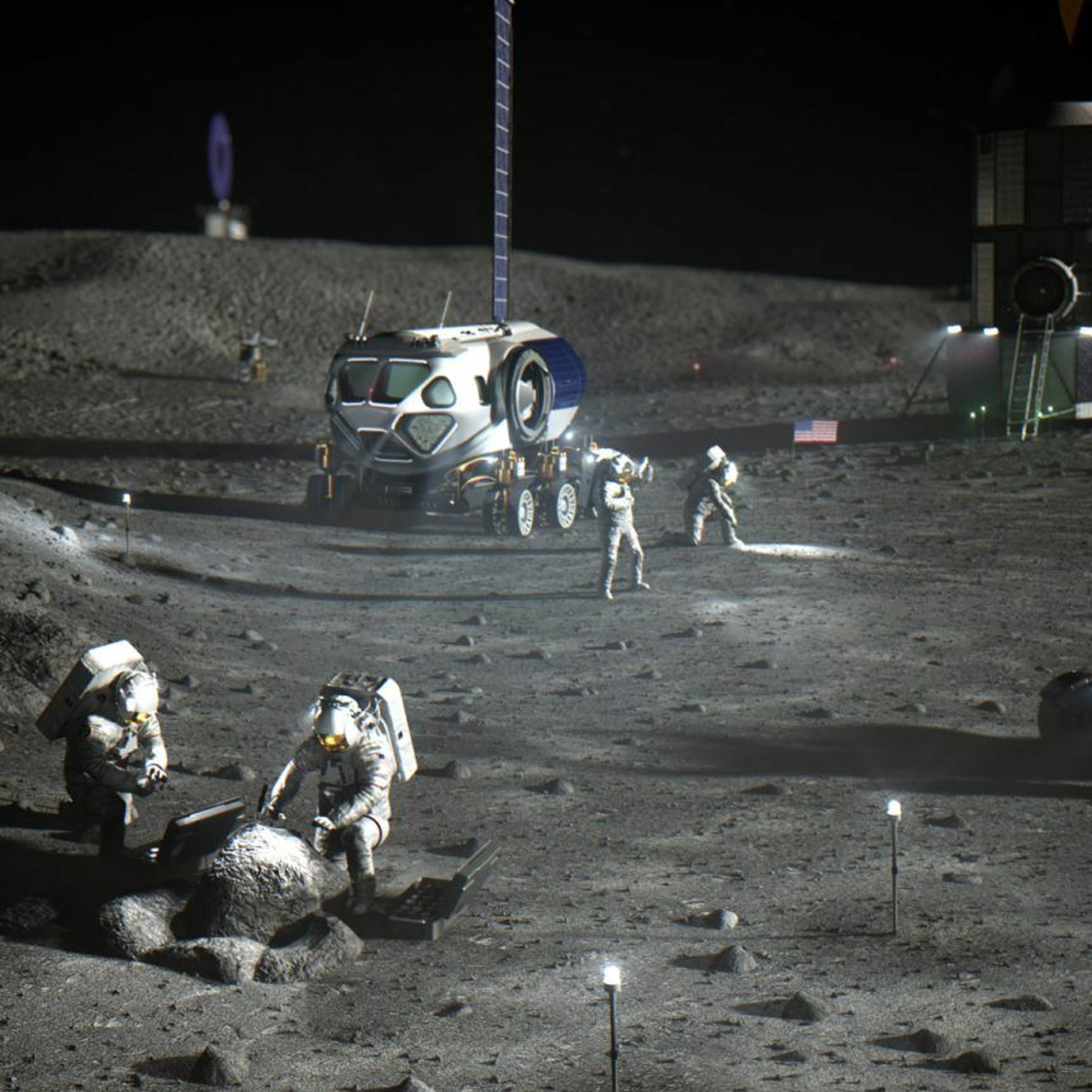 NASA's Early Lunar Artemis Base Camp Plans