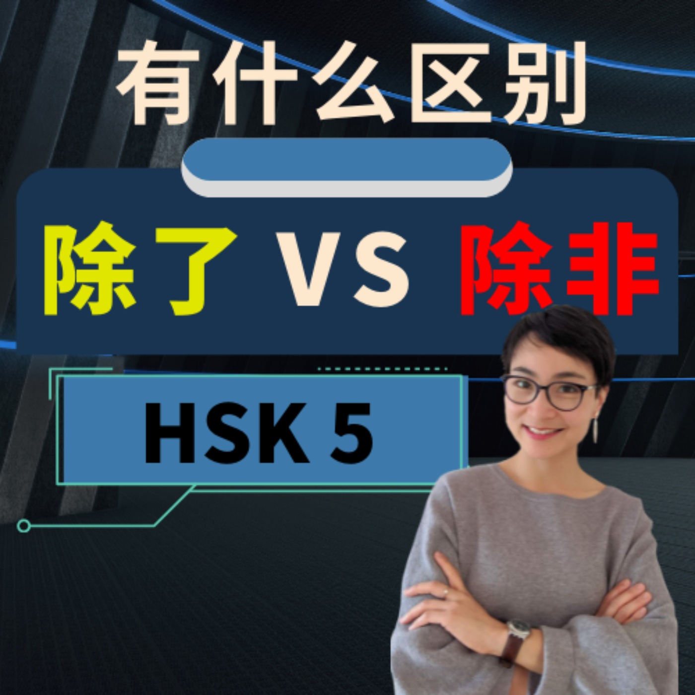 【除了chú le VS 除非 chú fēi】有什么区别?HSK 5 词汇 Advanced Chinese Vocabulary