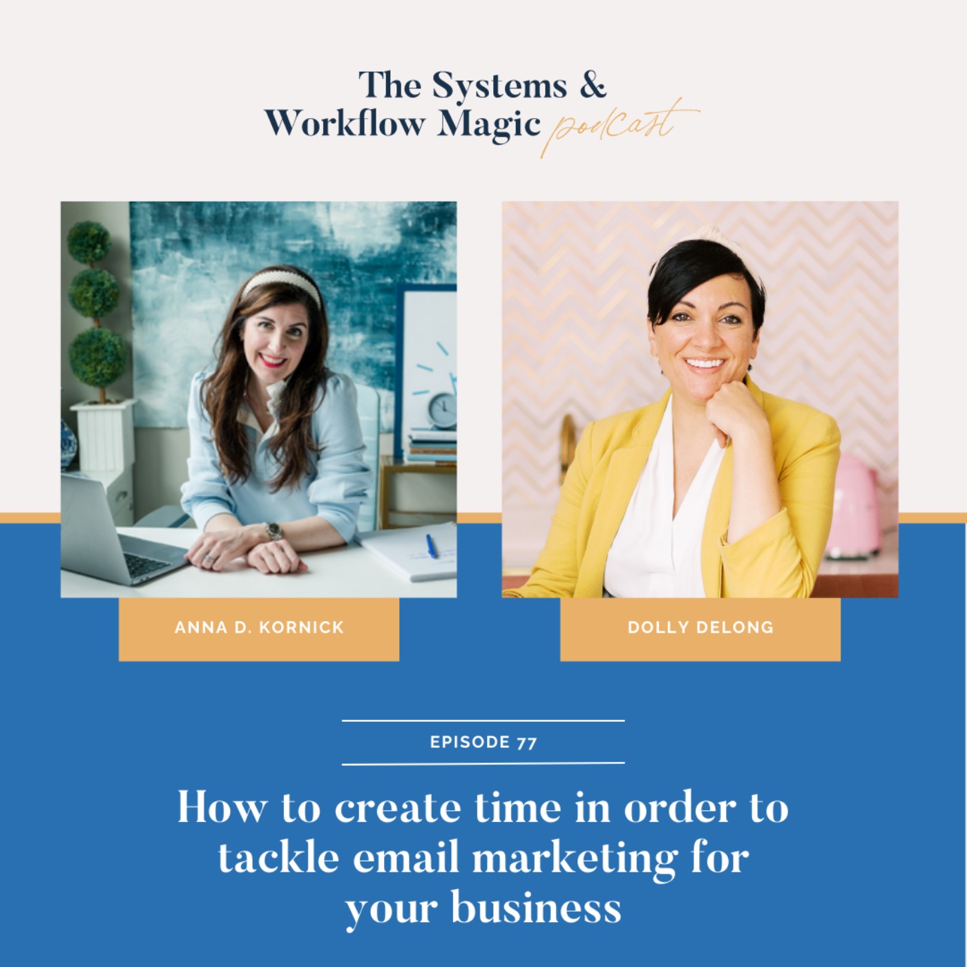 77: How to Actually Create Time in Your Busy Workweek for Strategic Email Marketing featuring Anna Dearmon Kornick