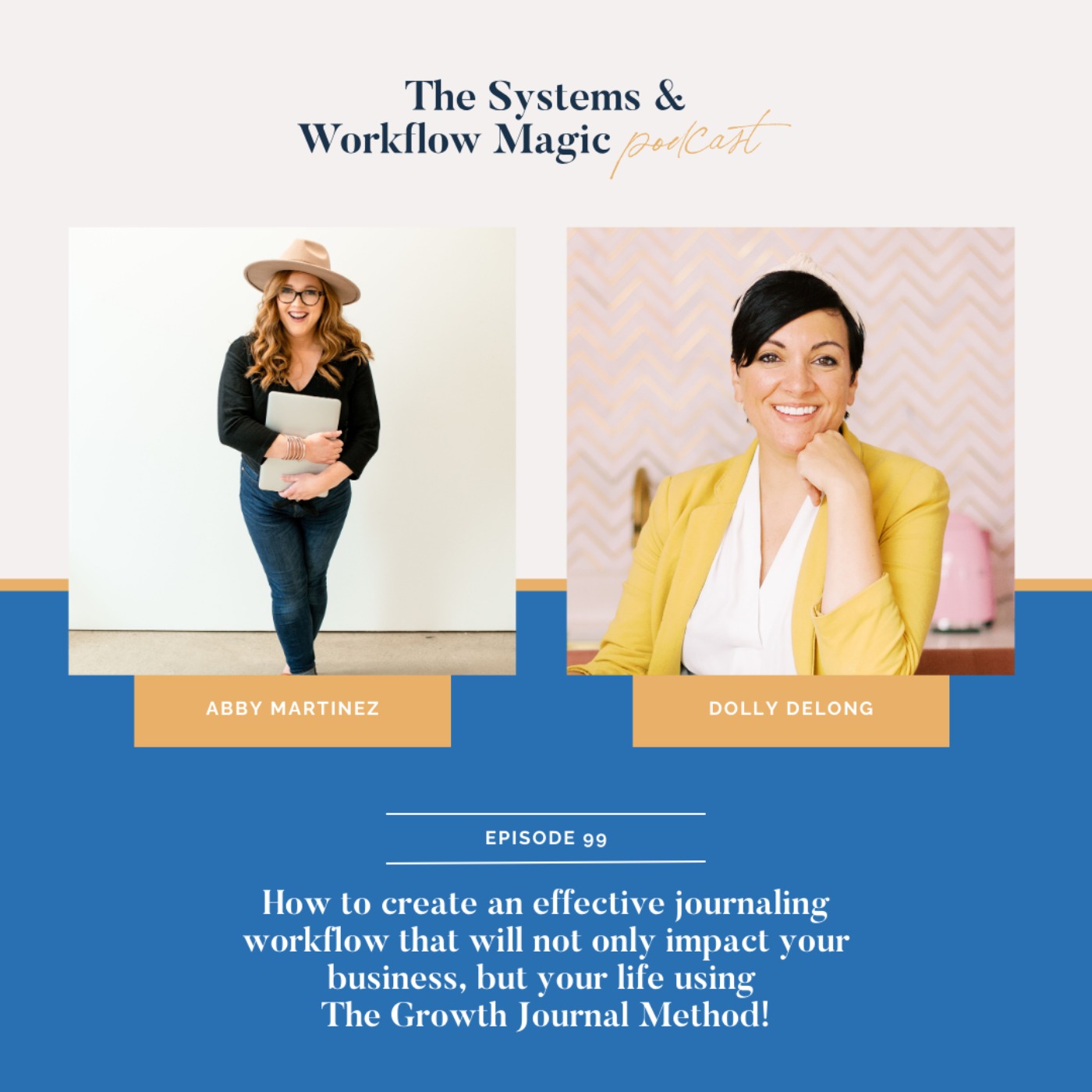 cover art for 99: How to create an effective journaling workflow that will not only impact your business, but your life using The Growth Journal Method!
