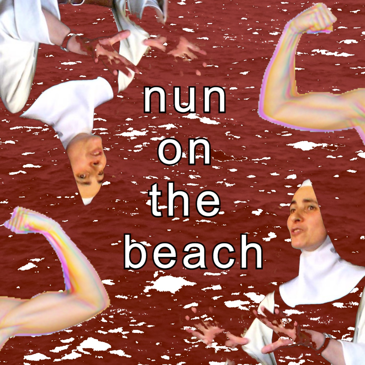nun on the beach