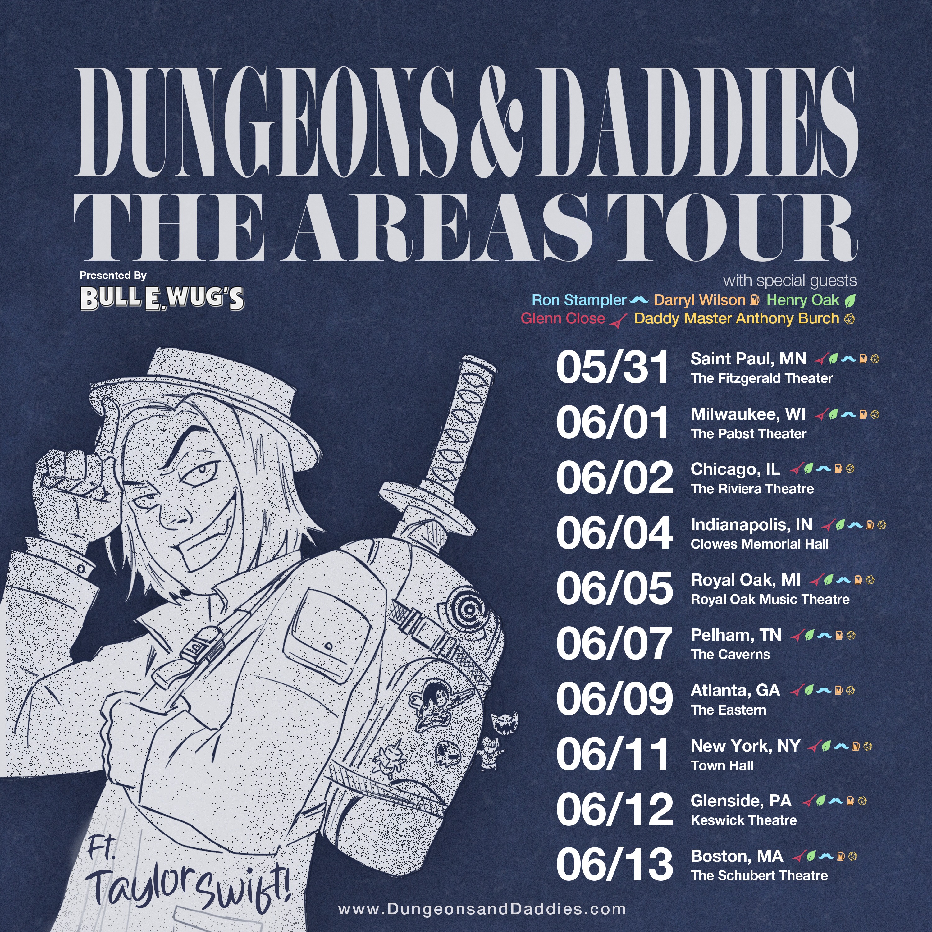 cover art for Dungeons & Daddies: The Areas Tour