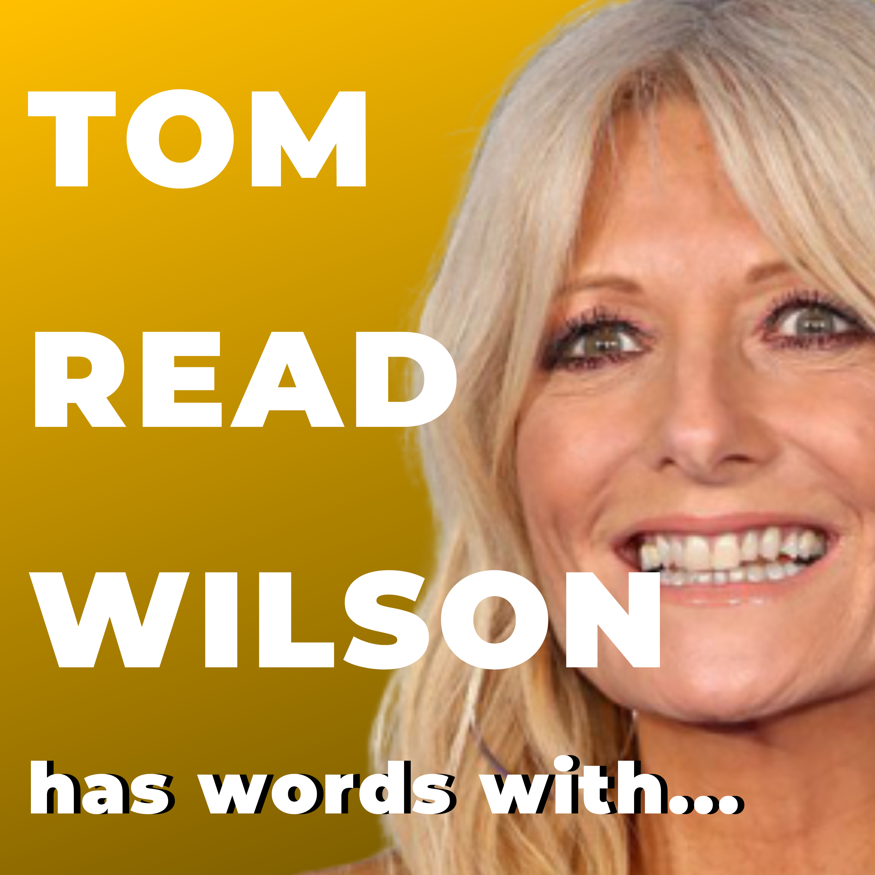 Tom Read Wilson has words with Gaby Roslin