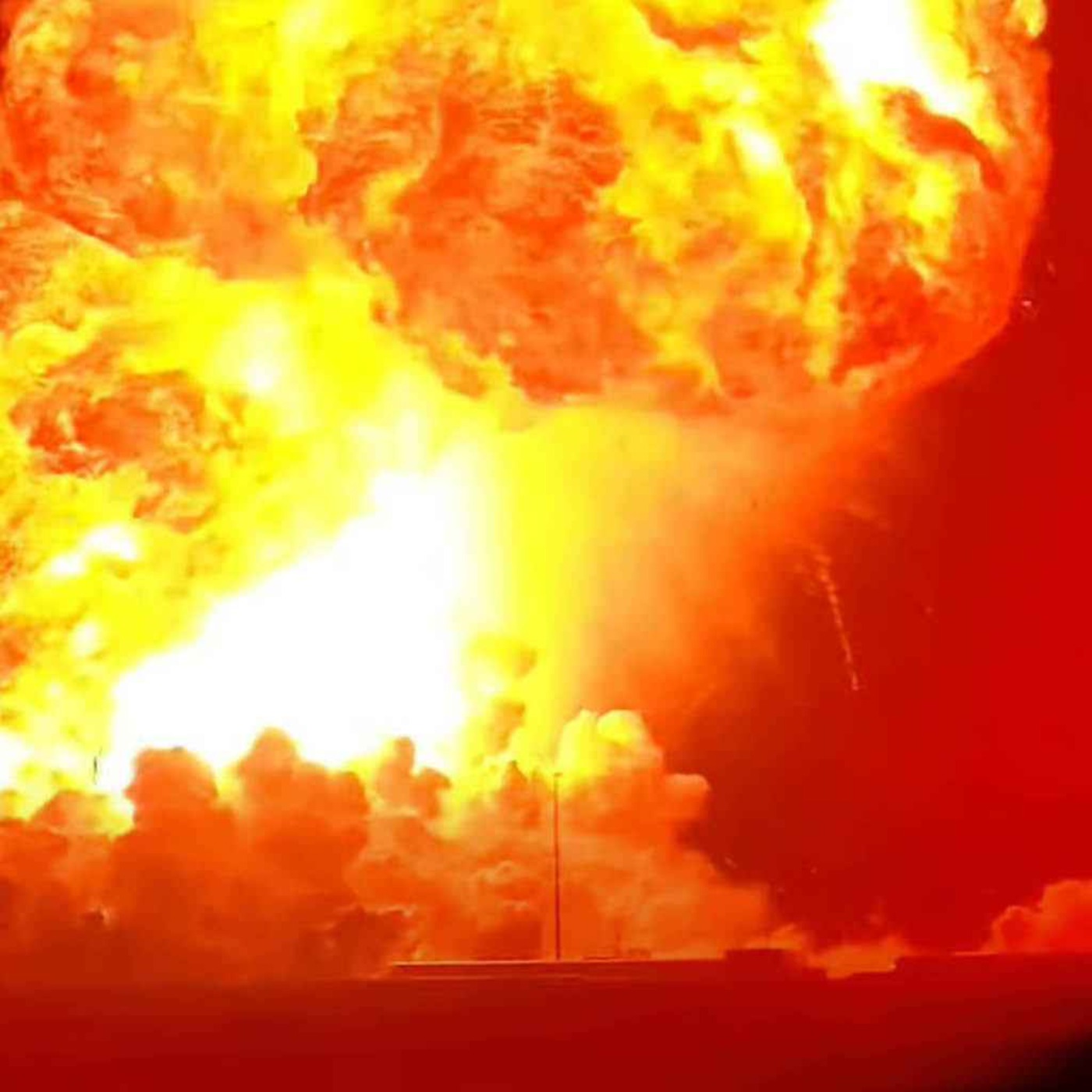 Elon Musk's Starship rocket erupts in a ball of flames