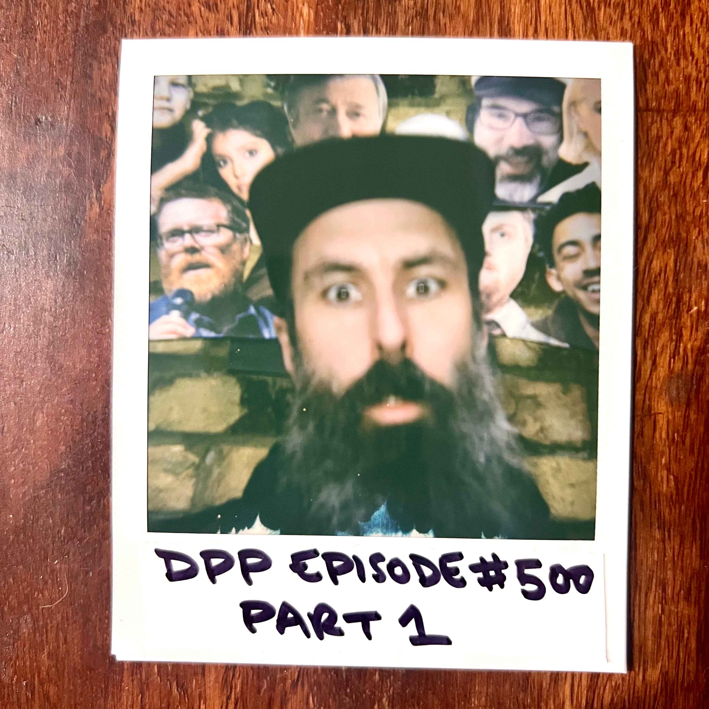 cover art for DPP Episode 500! (Part 1 of 2) • Distraction Pieces Podcast with Scroobius Pip #500