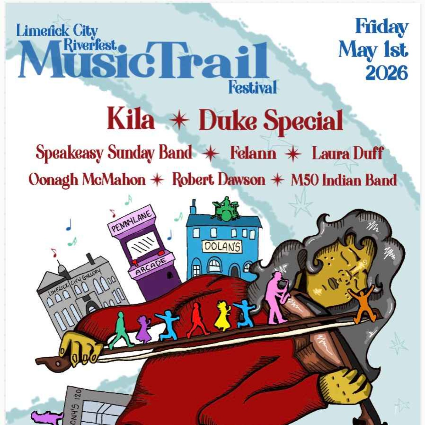 Newcastle West's Music trail festival expands to Riverfest episode artwork