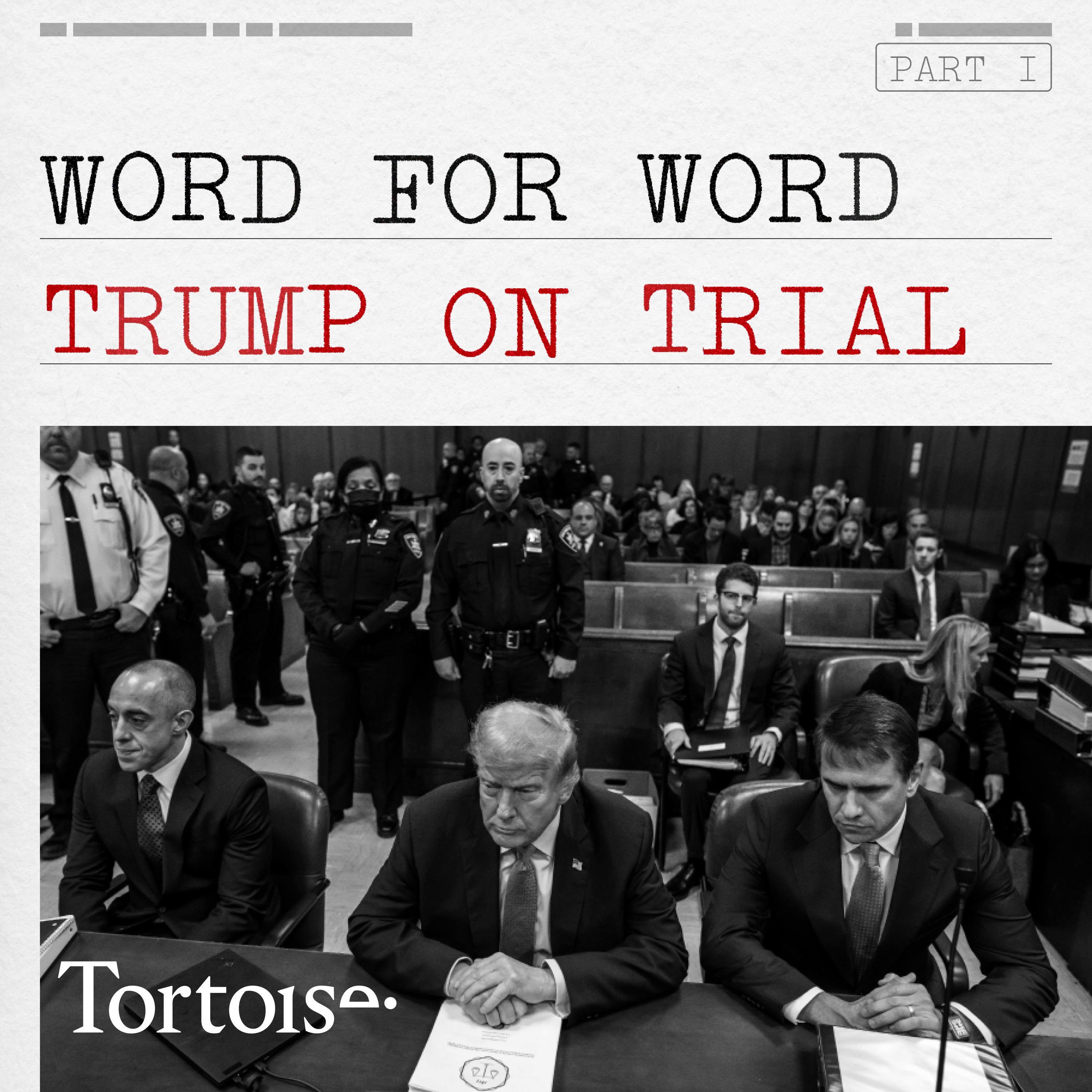 cover art for Word for word: Trump on trial