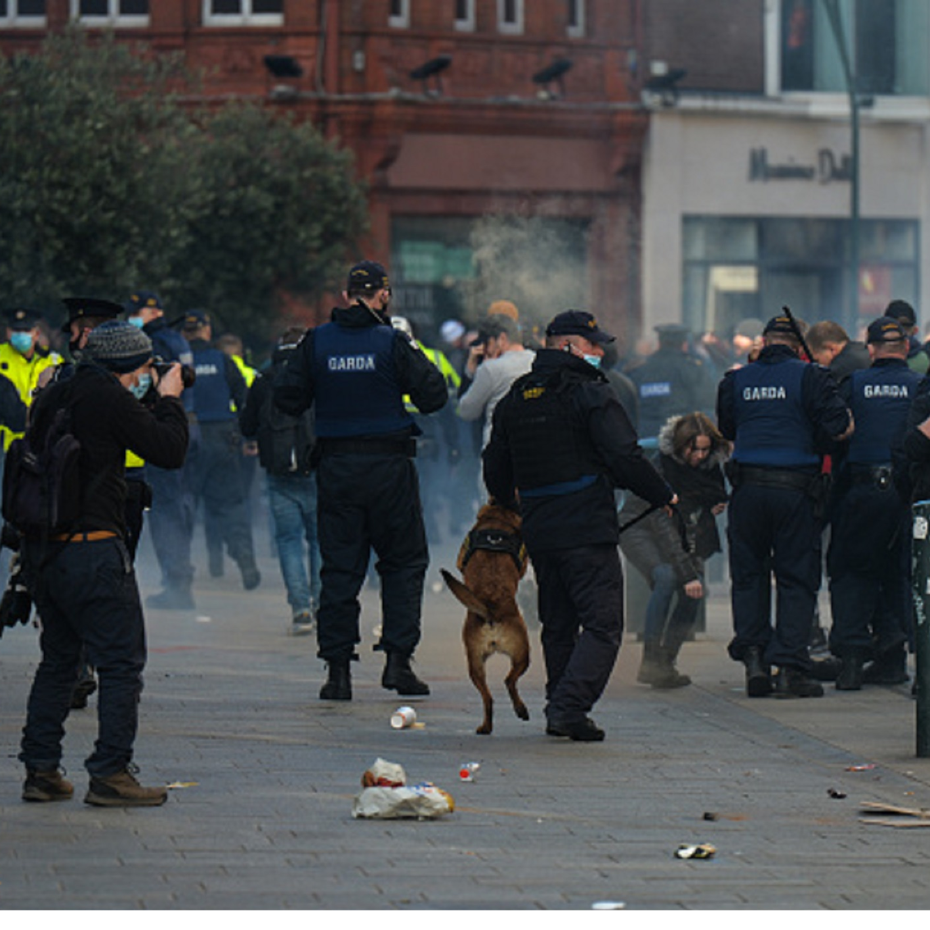 Justice Minister Helen McEntee warns that there will be consequences for those who attend Covid Protests episode artwork
