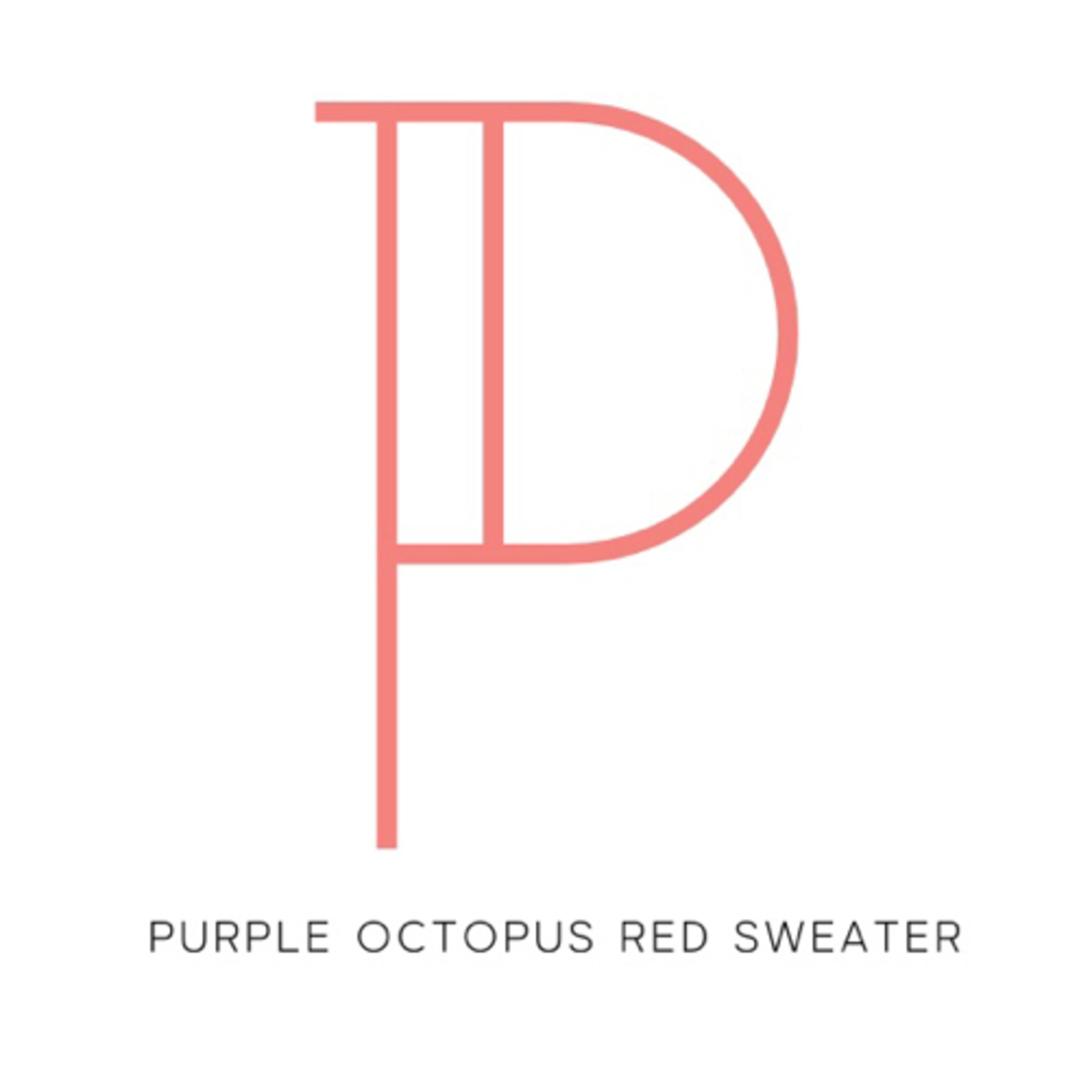 Purple Octopus Red Sweater