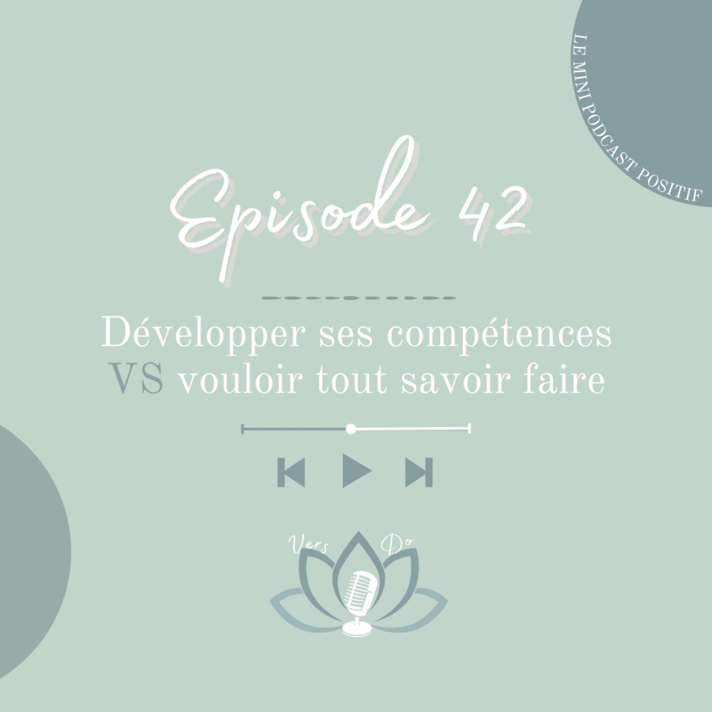 Episode 42 : Développer ses compétences VS vouloir tout savoir faire