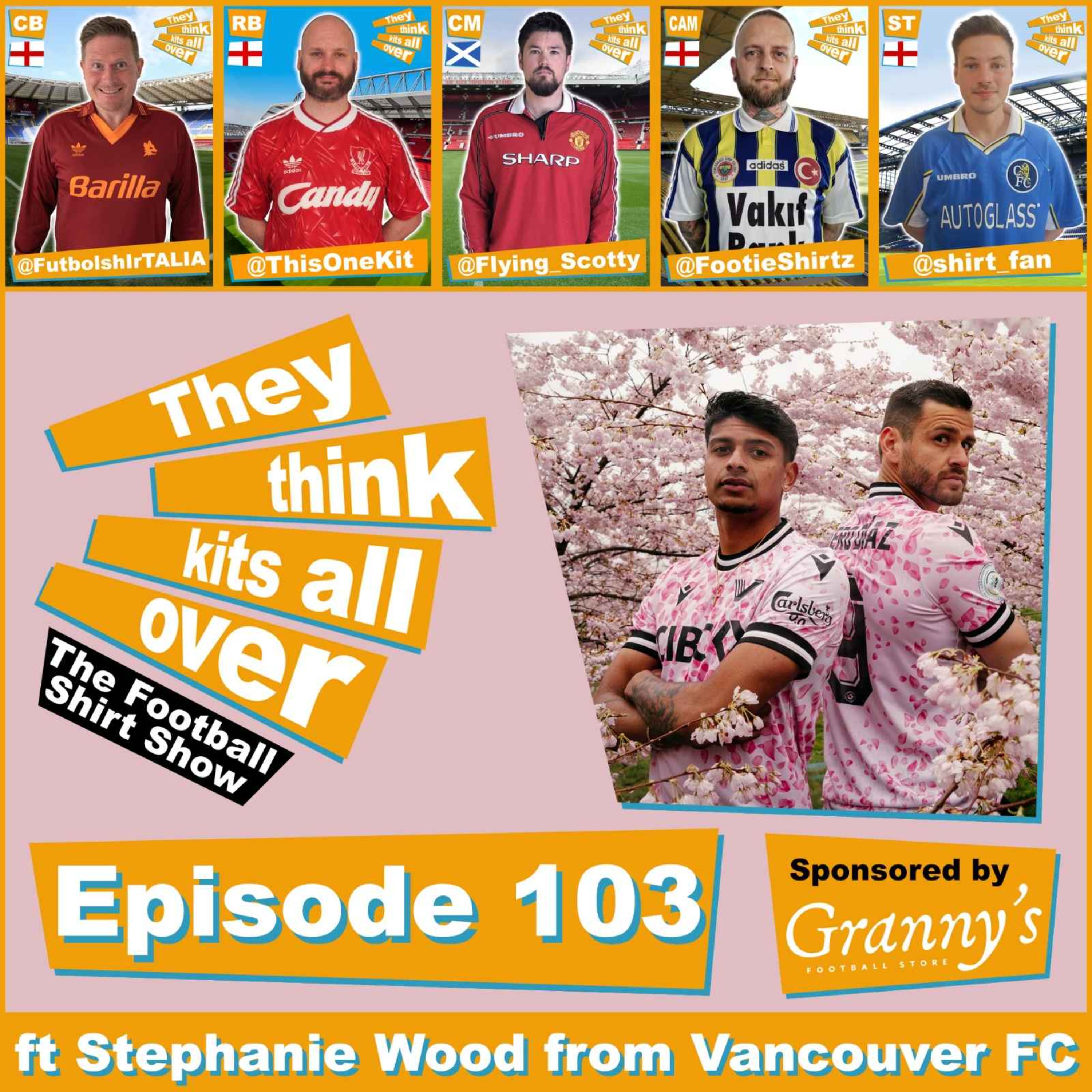 cover art for Episode 103 - Vancouver FC Cherry Blossom Kit ft Stephanie Wood