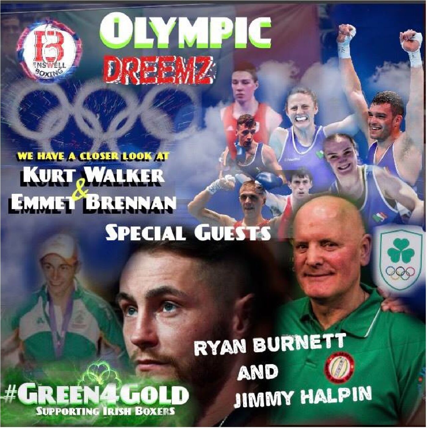 cover art for Olympic Dreemz with Kurt Walker, Jim Russell, Jim Halpin & Ryan Burnett
