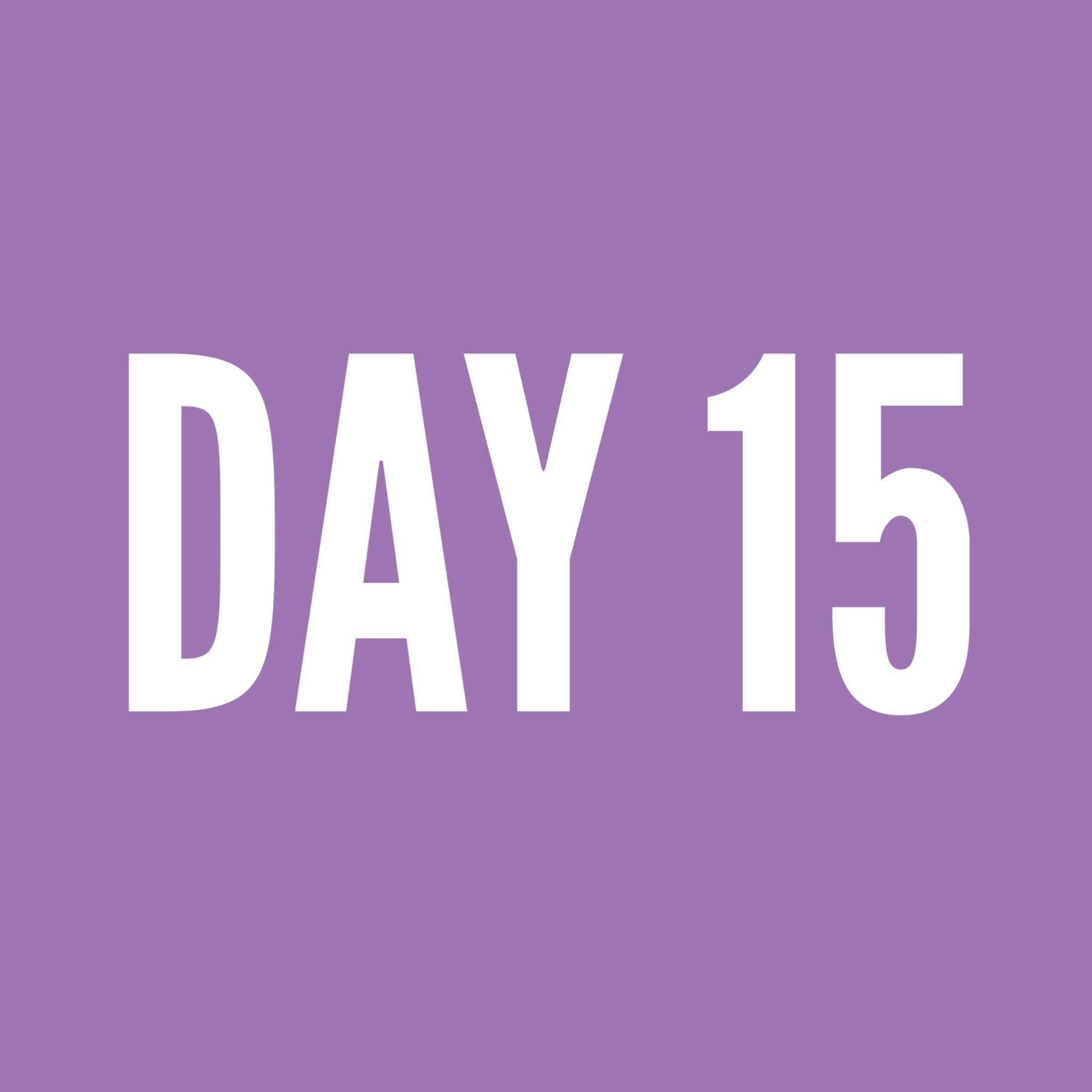 Gina's Facebook Live - Day 15 - Evening