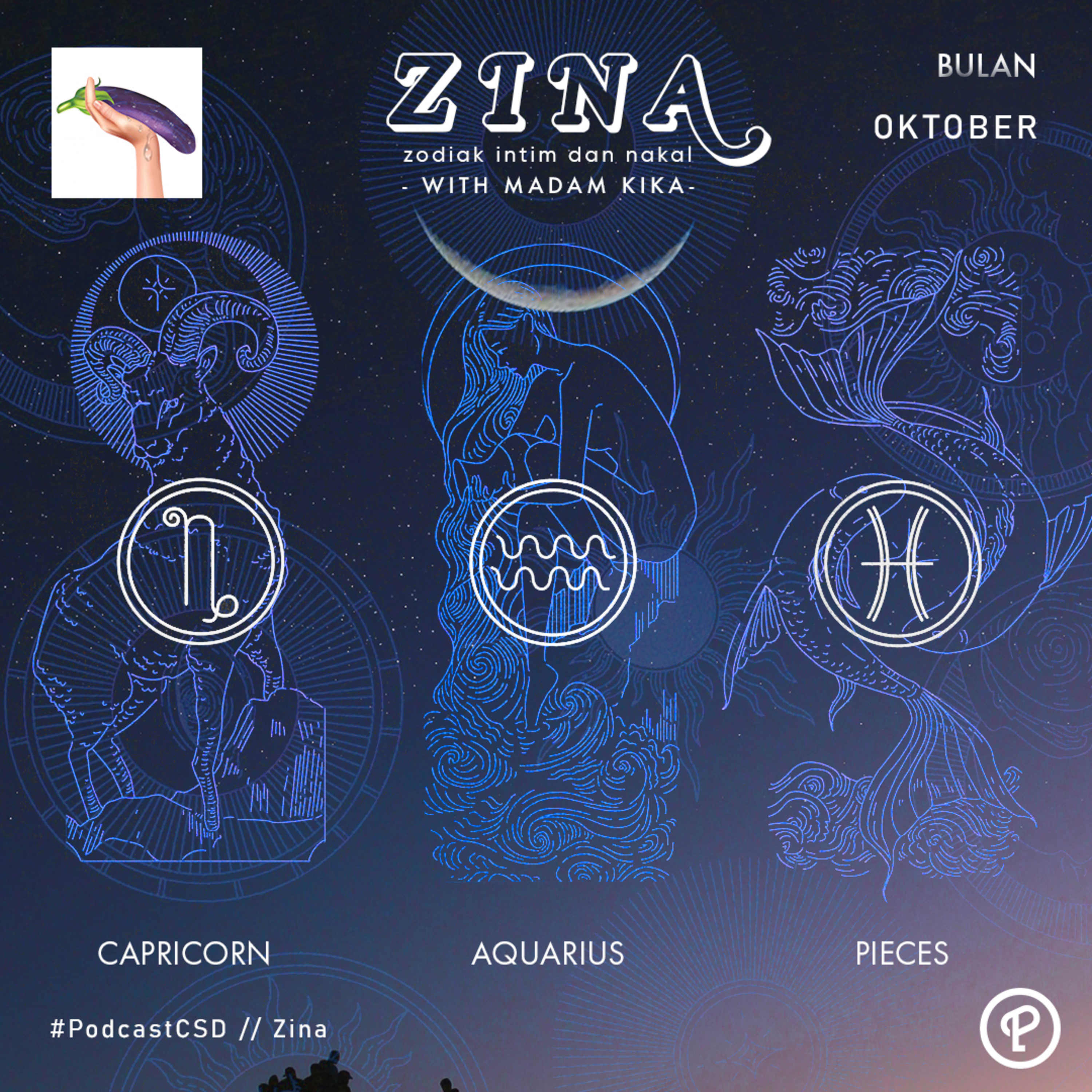 cover of episode 16. ZODIAK INTIM & NAKAL (ZINA) - Capricorn, Aquarius, Pisces di Scorpio Season