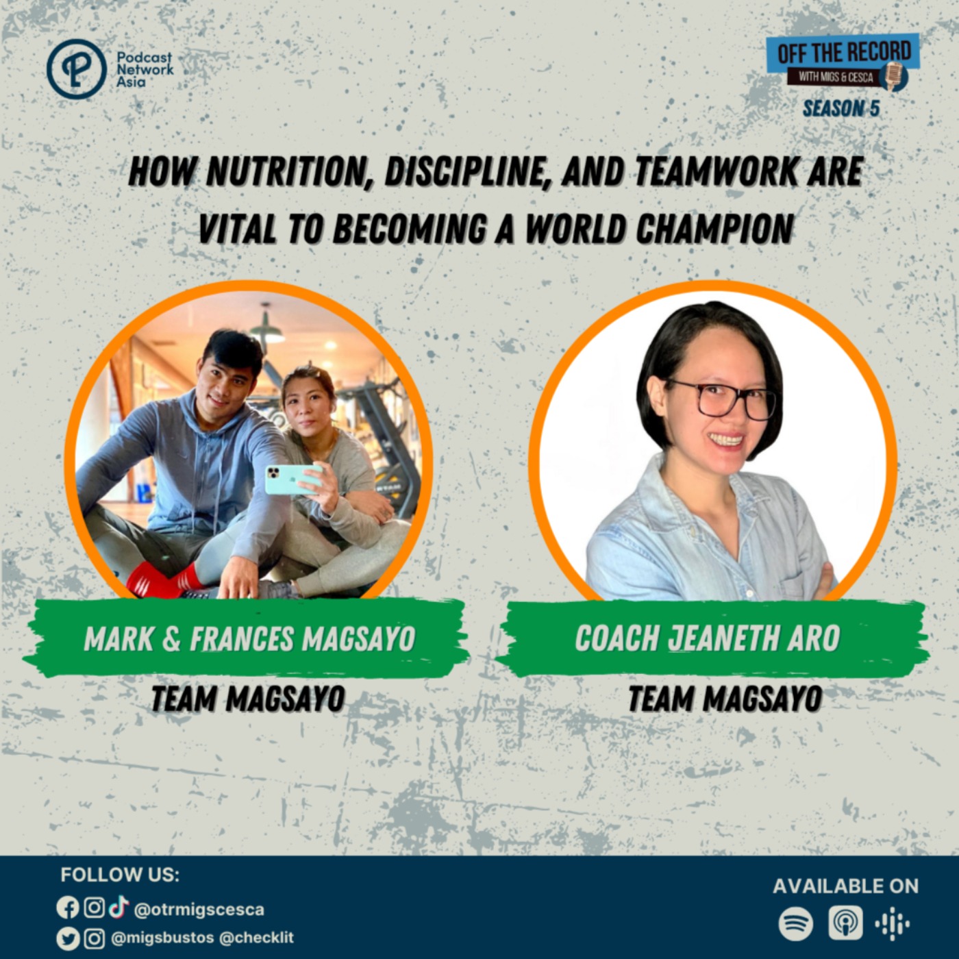 Podcast Exclusive: How Nutrition, Discipline and Teamwork are vital to becoming a Champion with Team Magsayo