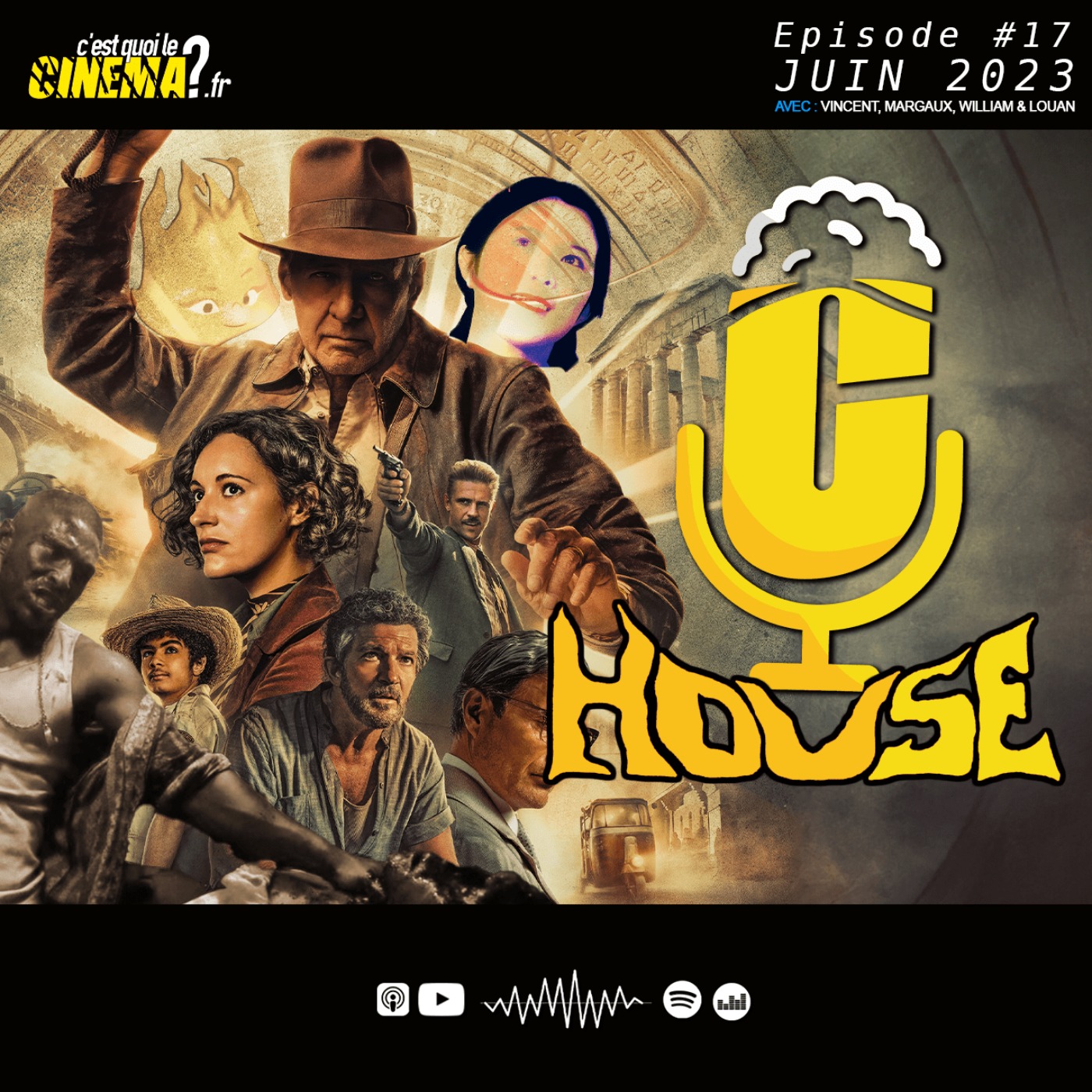 cover art for CQLCM EP.17 - INDIANA JONES 5, ELEMENTAIRE, ASTEROID CITY, FARANG & HOUSE 