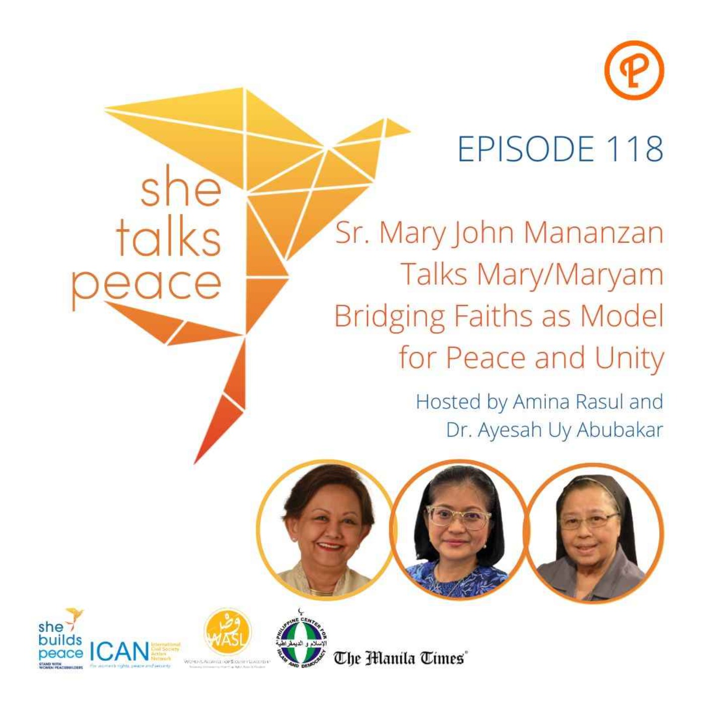 Ep. 118: Sr. Mary John Mananzan Talks Mary/Maryam Bridging Faiths as Model for Peace and Unity episode artwork