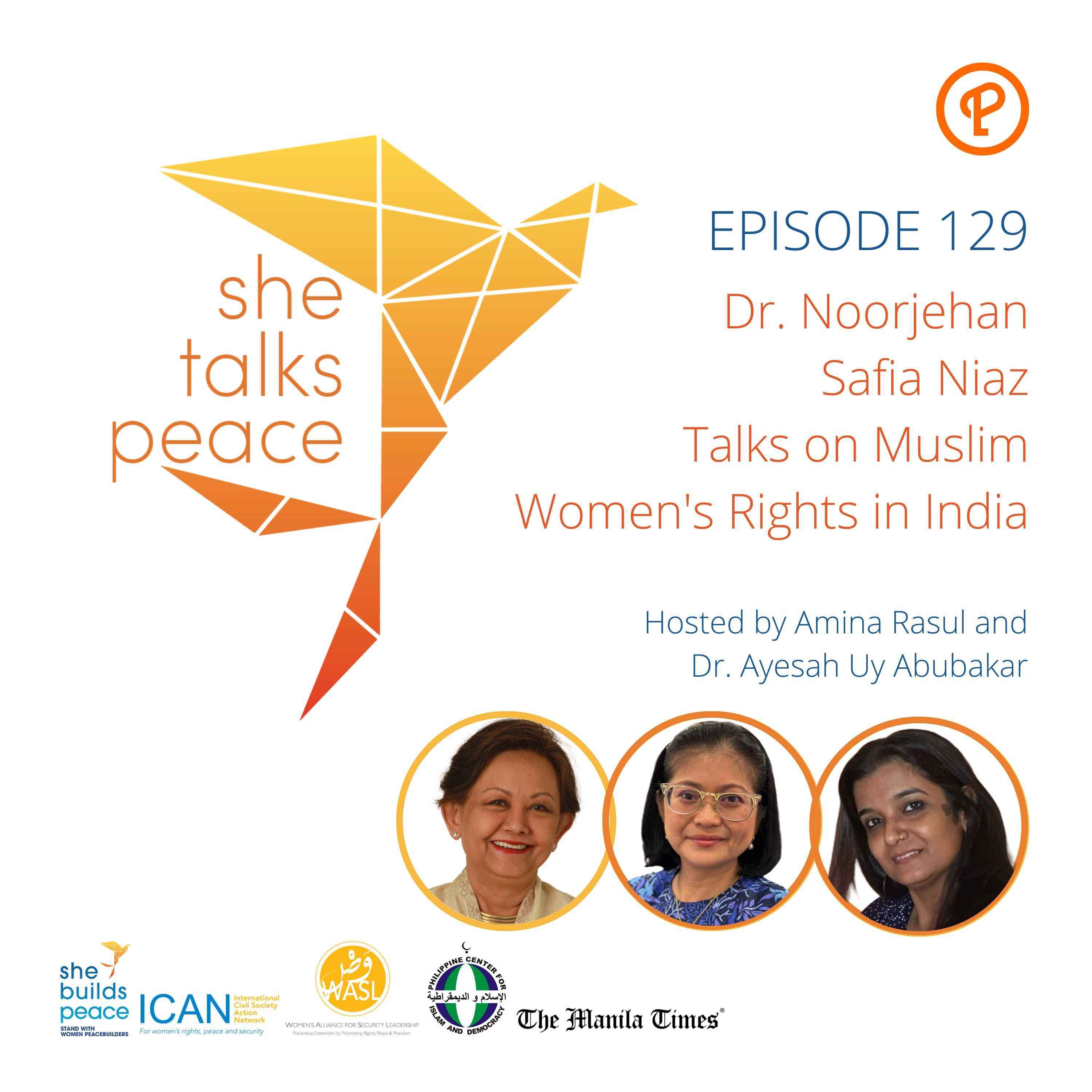 cover art for Ep 129: Dr. Noorjehan Safia Niaz Talks on Muslim Women's Rights in India