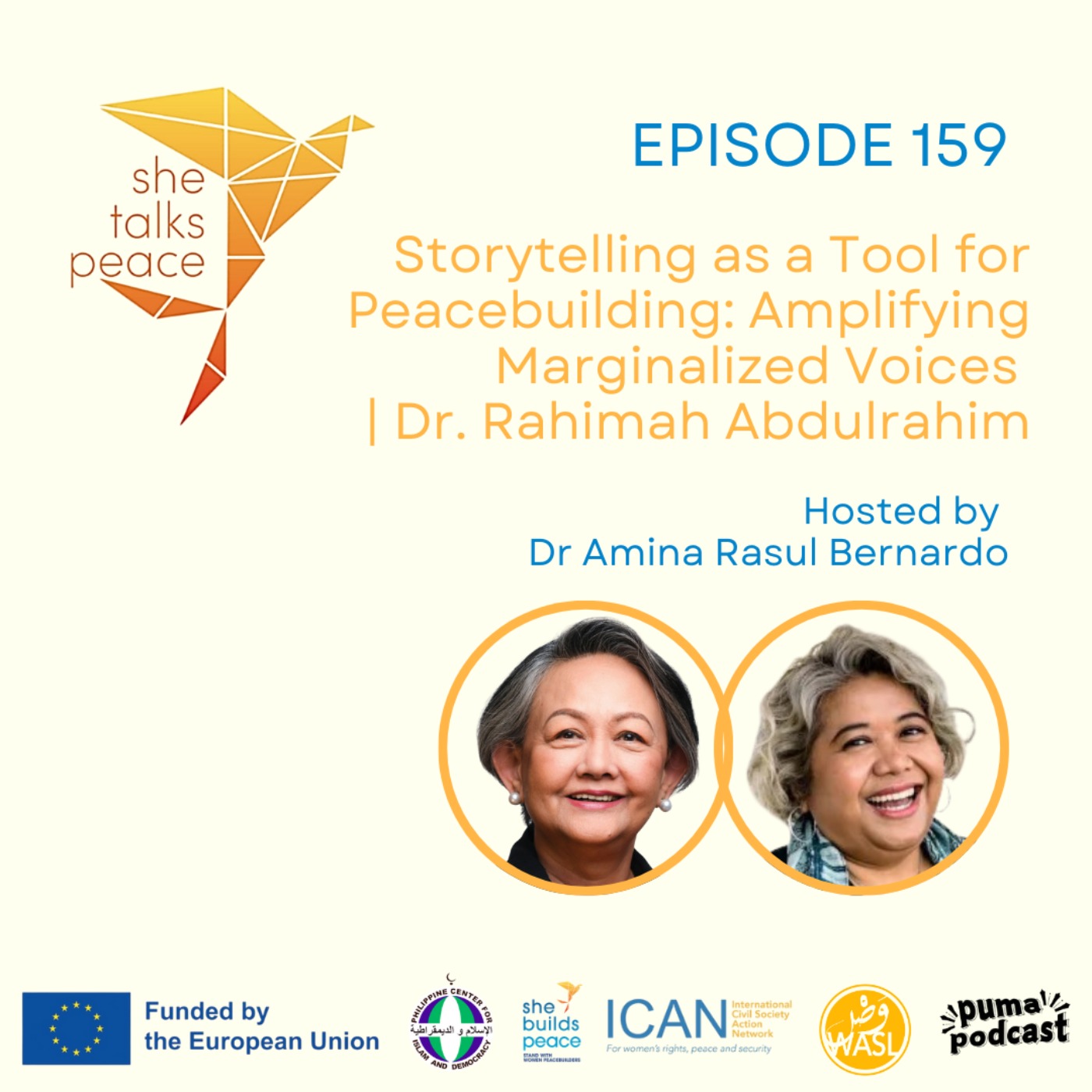 Ep. 159: Storytelling for Peacebuilding: Amplifying Marginalized Voices with Dr. Rahimah Abdulrahim Ep. 159: Storytelling for Peacebuilding: Amplifying Marginalized Voices with Dr. Rahimah Abdulrahim