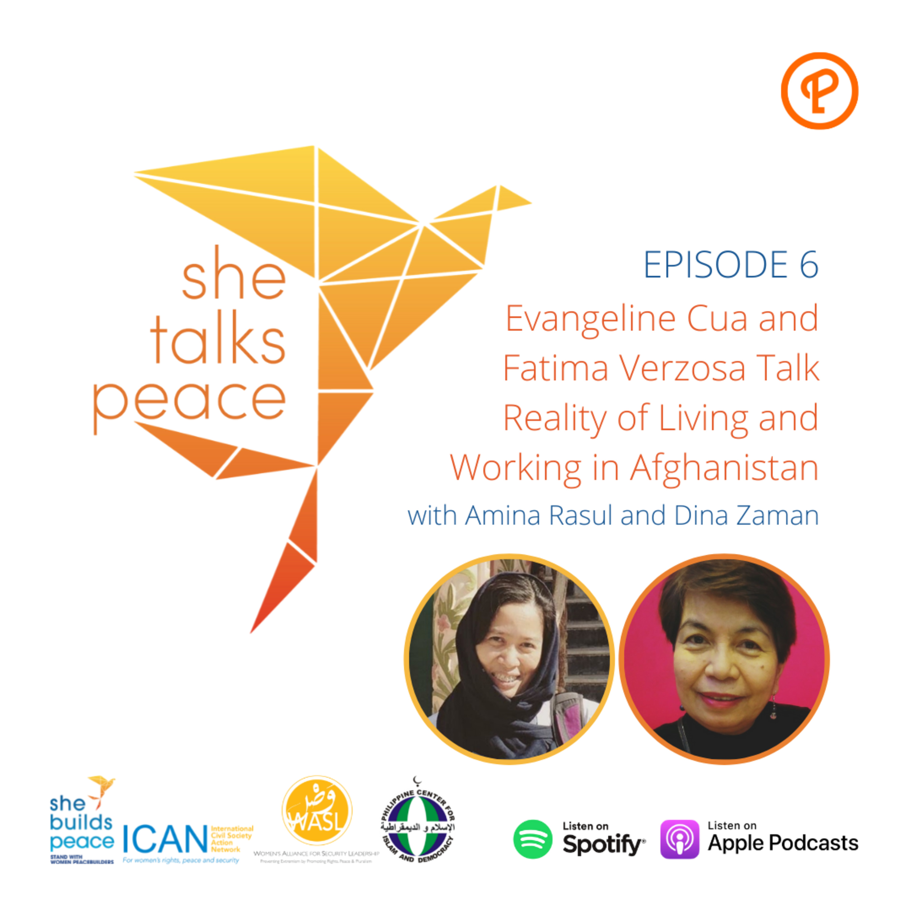 Ep. 6: Evangeline Cua and Fatima Verzosa Talk Reality of Living and Working in Afghanistan episode artwork