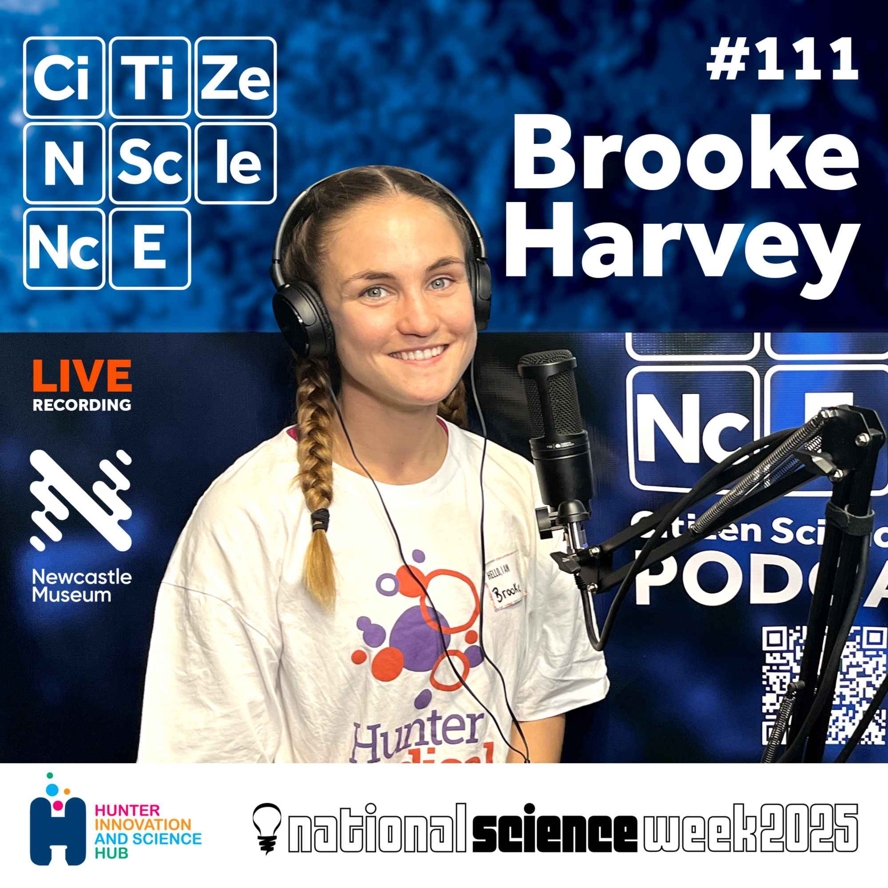 #111 From Leukaemia Research to the Poo Palace | Making Science Accessible for All | Brooke Harvey | Hunter Science Festival 2025 episode artwork