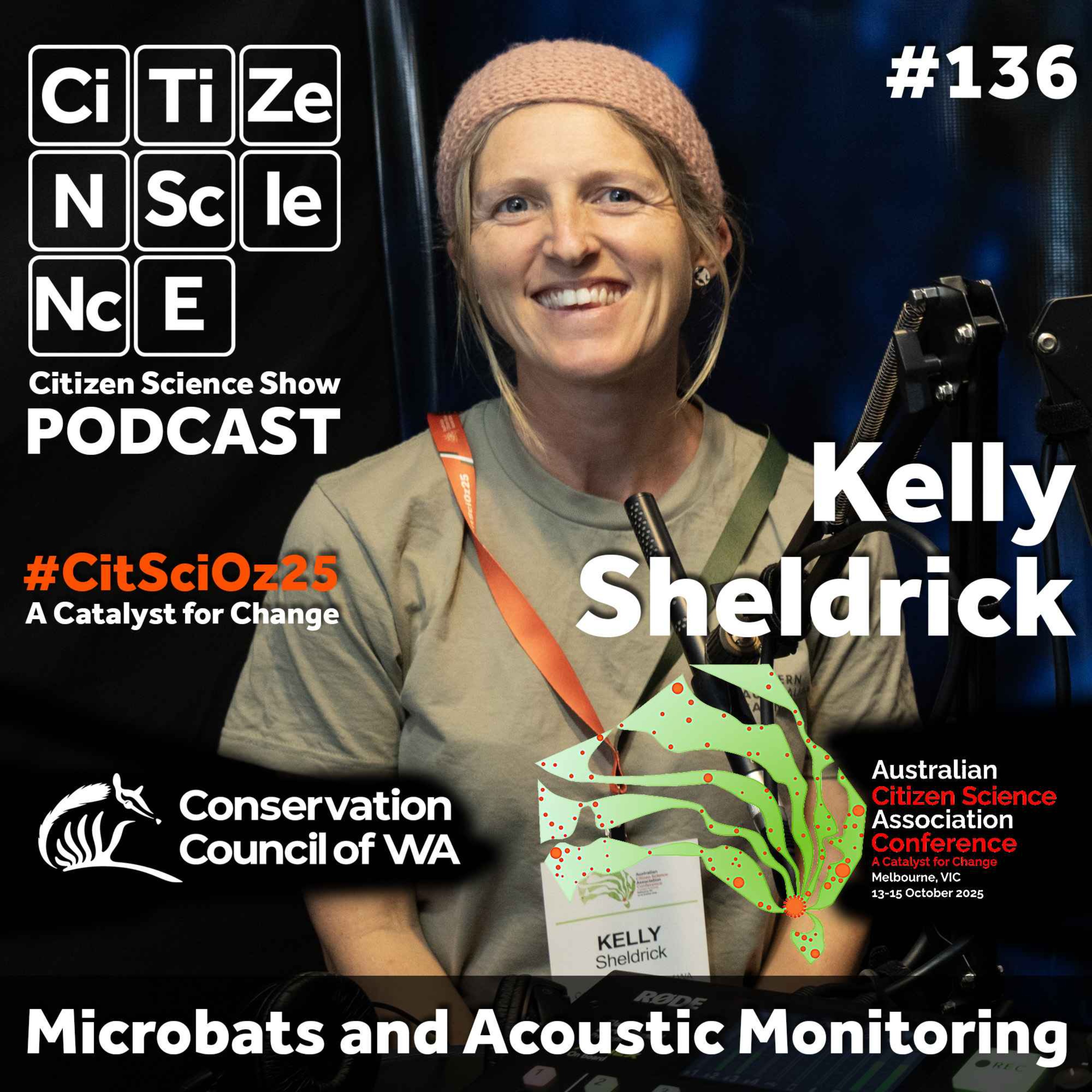 #136 Listening to Bats in the Night: Citizen Scientists Reveal the Lives of Perth’s Microbats with Kelly Sheldrick episode artwork