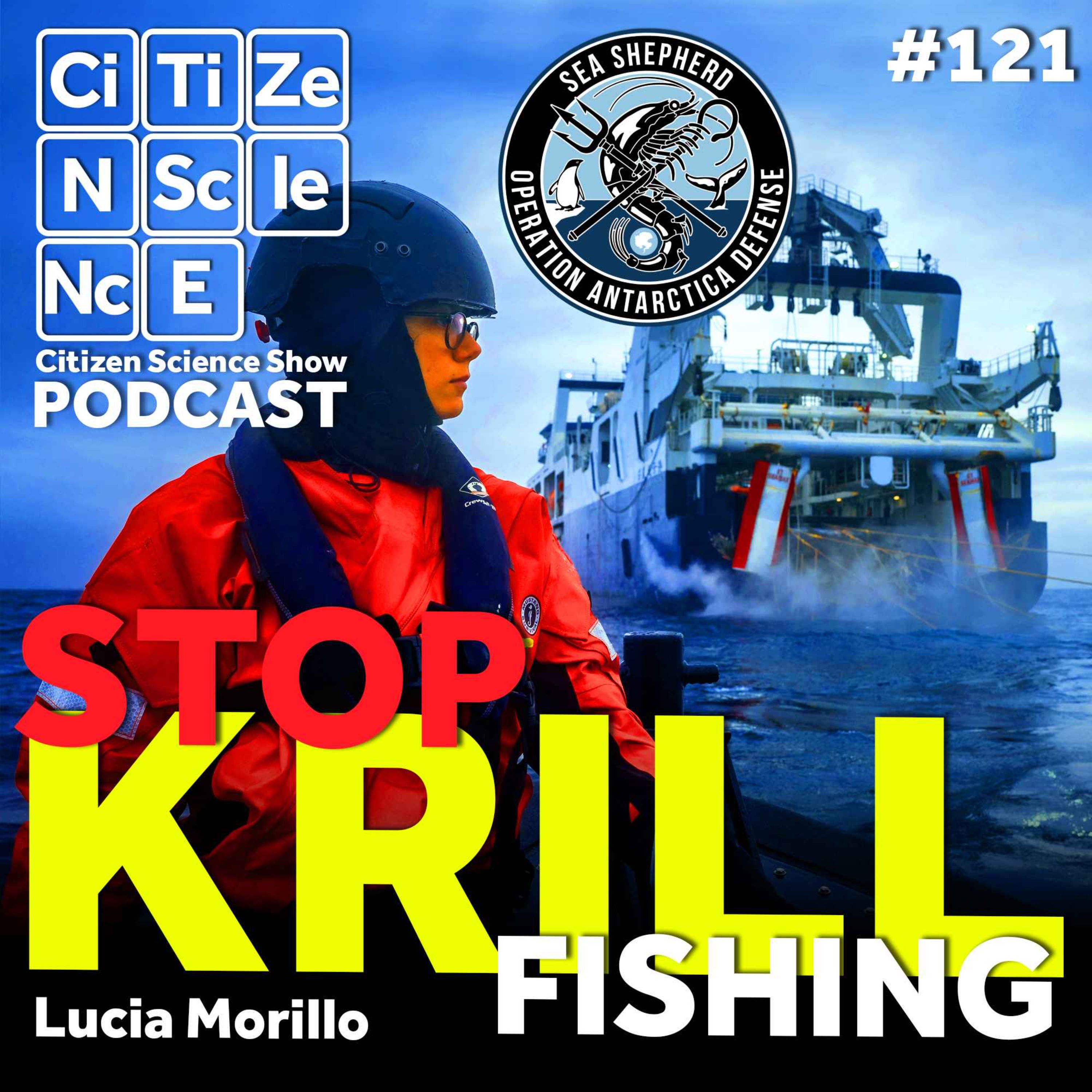 #121 Fighting Krill Fishing with Dr Lucia Morillo and Sea Shepherd episode artwork