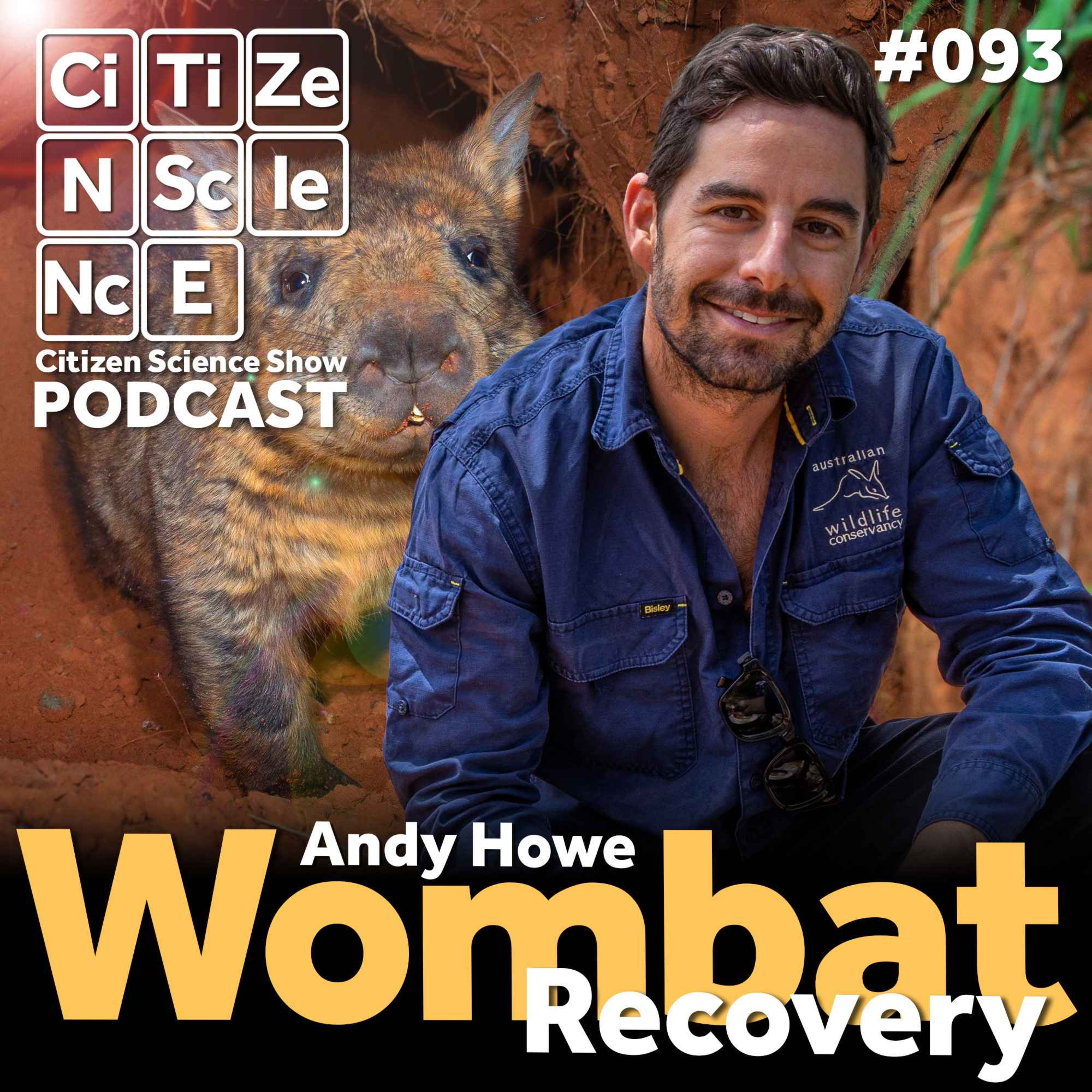 #093 Reviving a Vanishing Giant: The Northern Hairy-nosed Wombat’s Fight for Survival with Andy Howe episode artwork