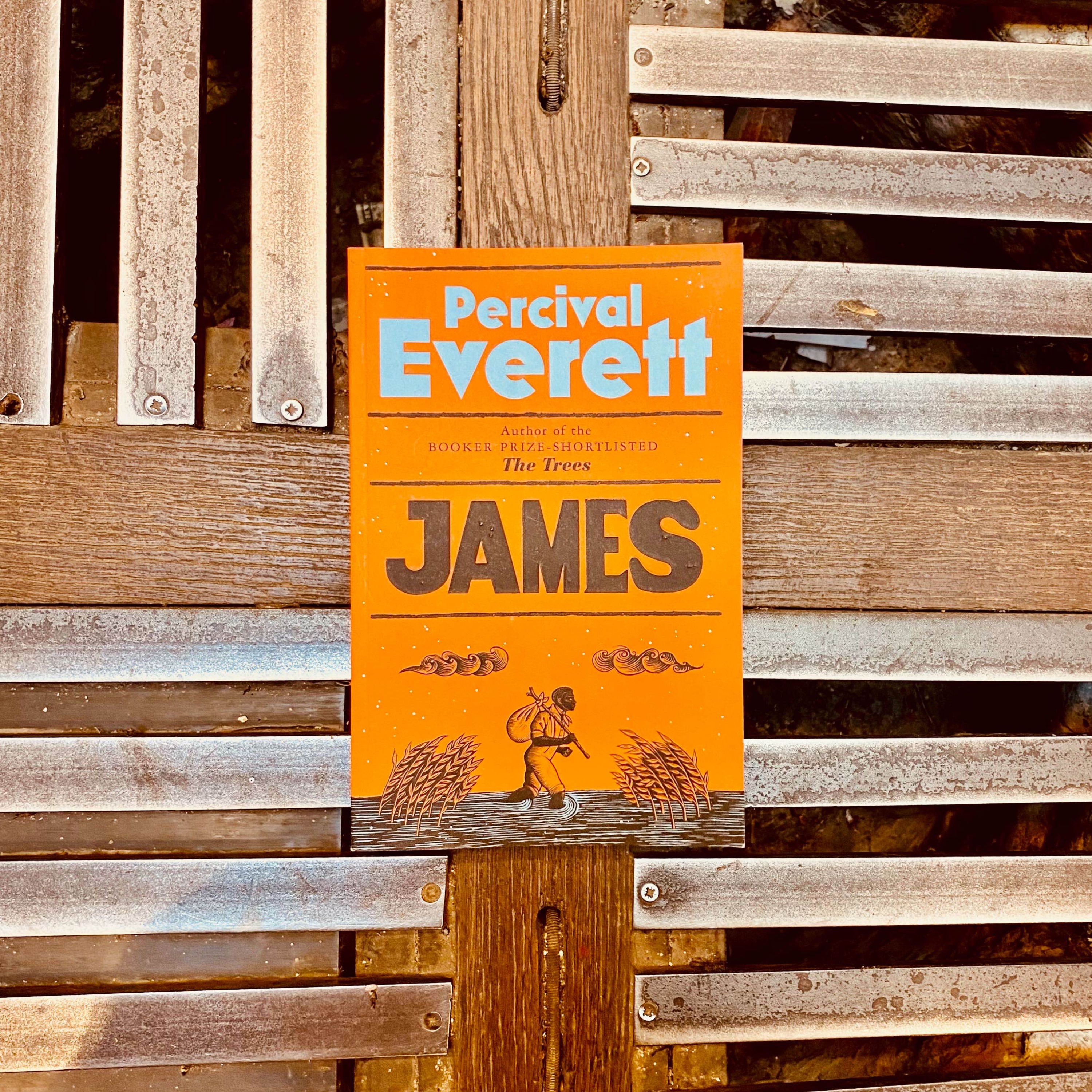 cover art for Percival Everett on James, his subversive reimagining of Huckleberry Finn