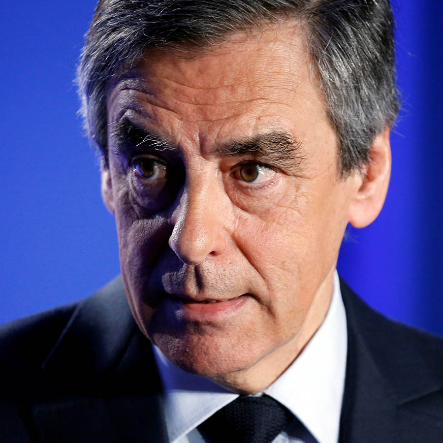 cover art for Fillon clings on as French election race heats up