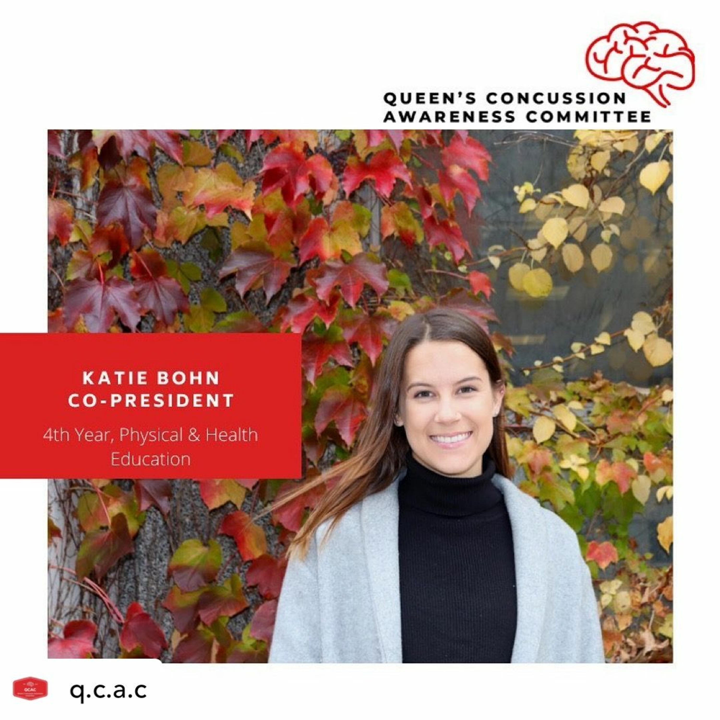 Queen's U Concussion Awareness Committee (Katie Bohn, Co-President, NEW PODCAST!)