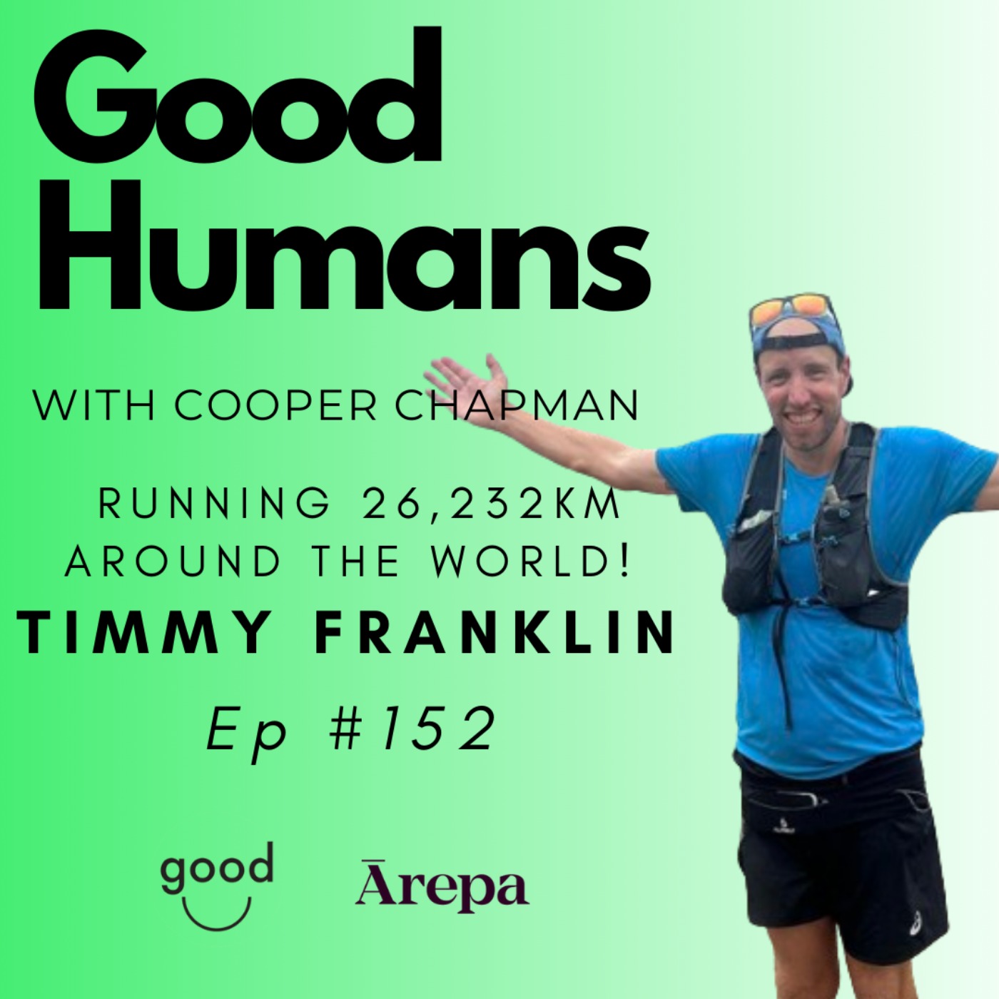 cover art for #152 Timmy Franklin -  Running 26,232km around the world! 