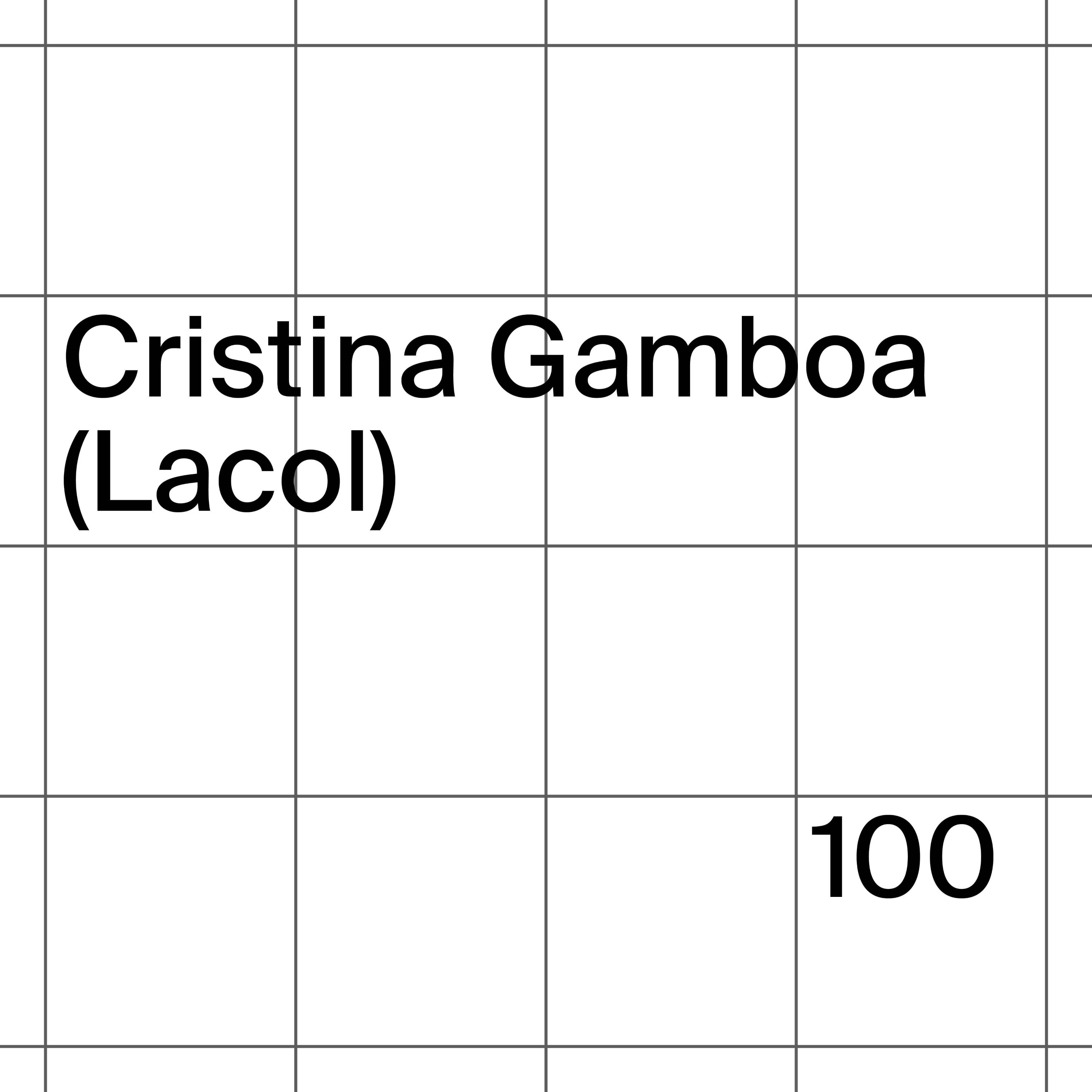 100: Cristina Gamboa (Lacol)
