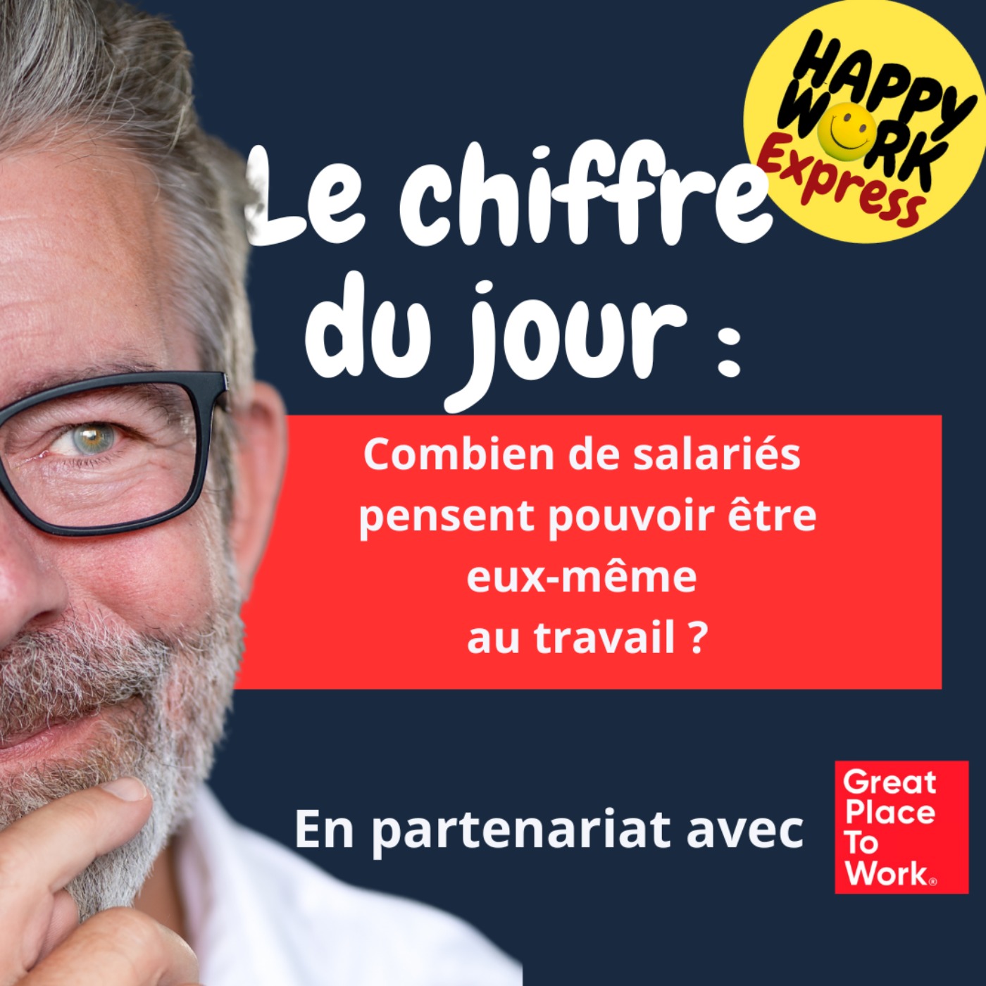 Happy Work - Bien-être au travail et management bienveillant - #1836. Combien de salariés  pensent pouvoir être eux-même  au travail ?