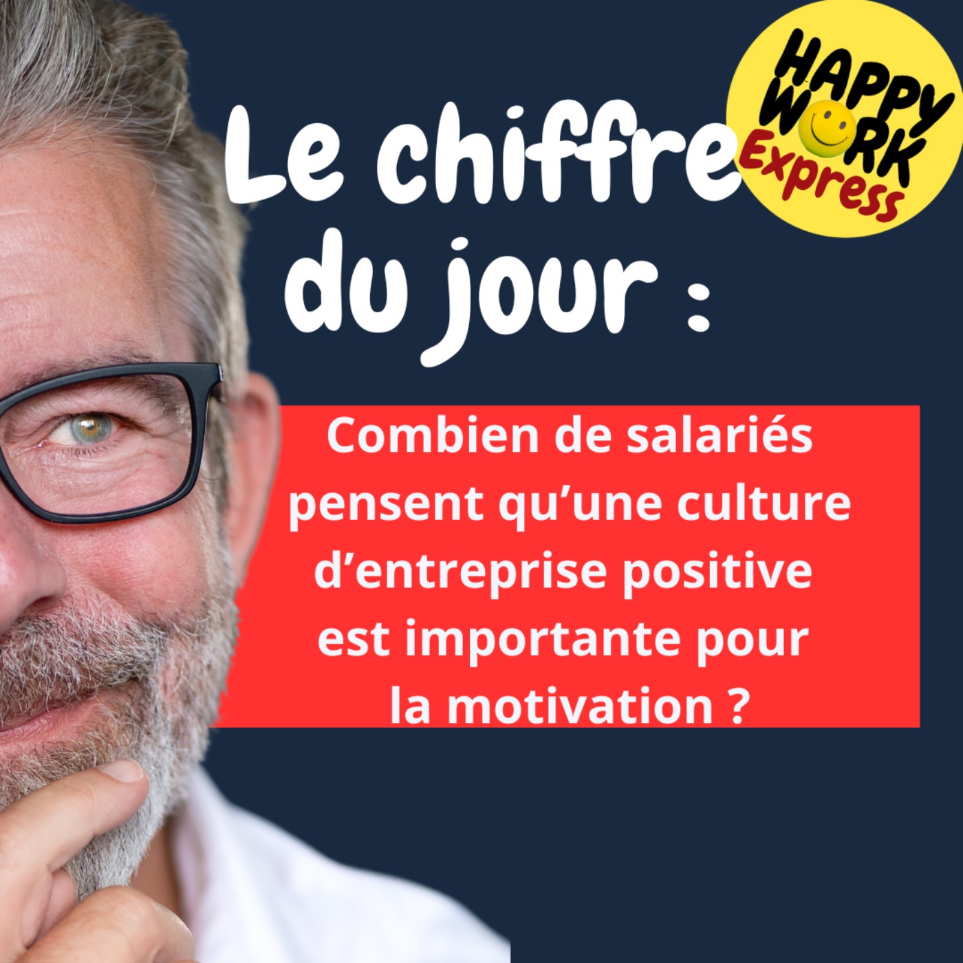 Happy Work - Bien-être au travail et management bienveillant - #1940 - Combien de salariés pensent qu’une culture d’entreprise positive  est importante pour  la motivation ?