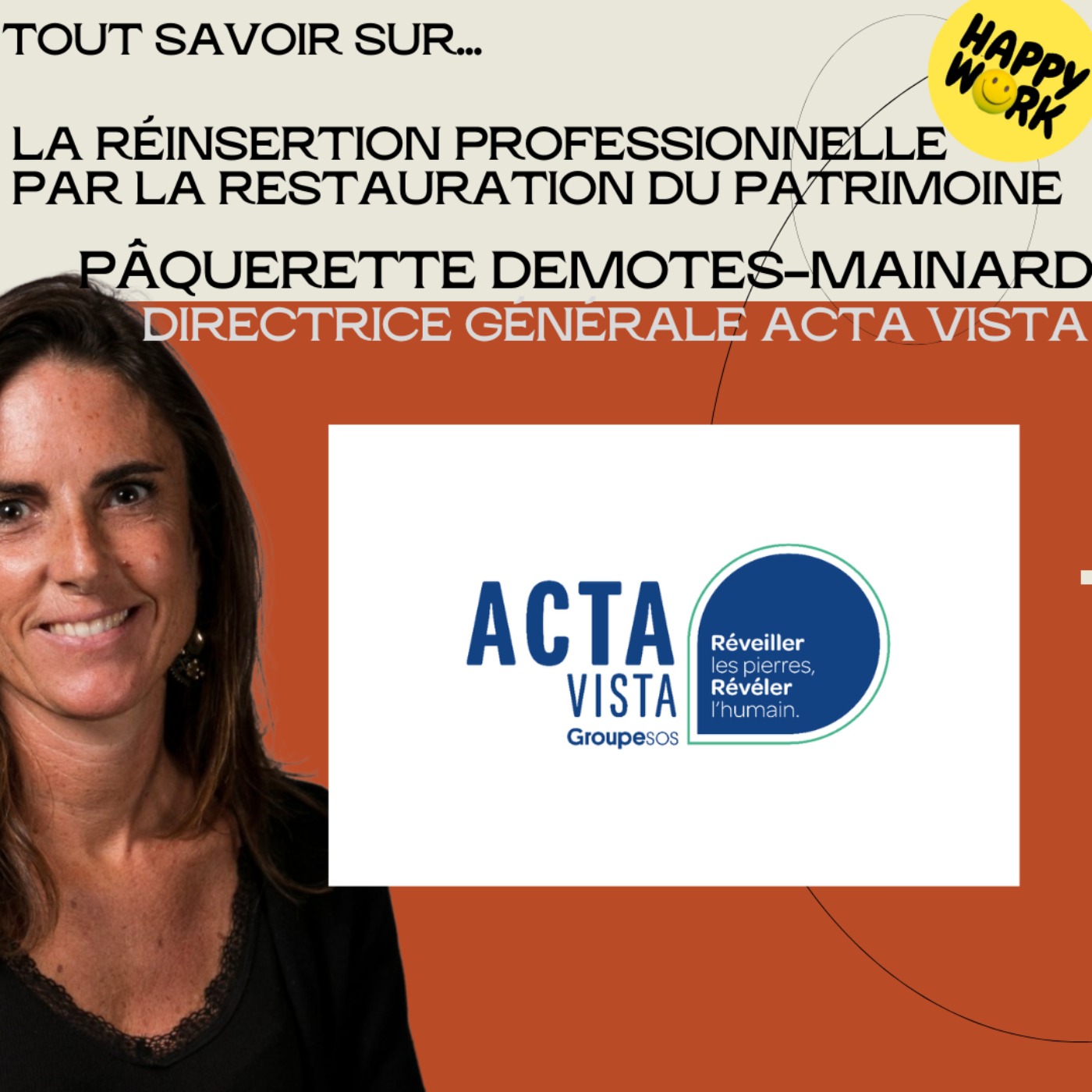 #2061 - Tout savoir sur... la réinsertion professionnelle par la restauration du patrimoine - Interview de Paquerette Demottes-Mainard - DG d'Acta Vista