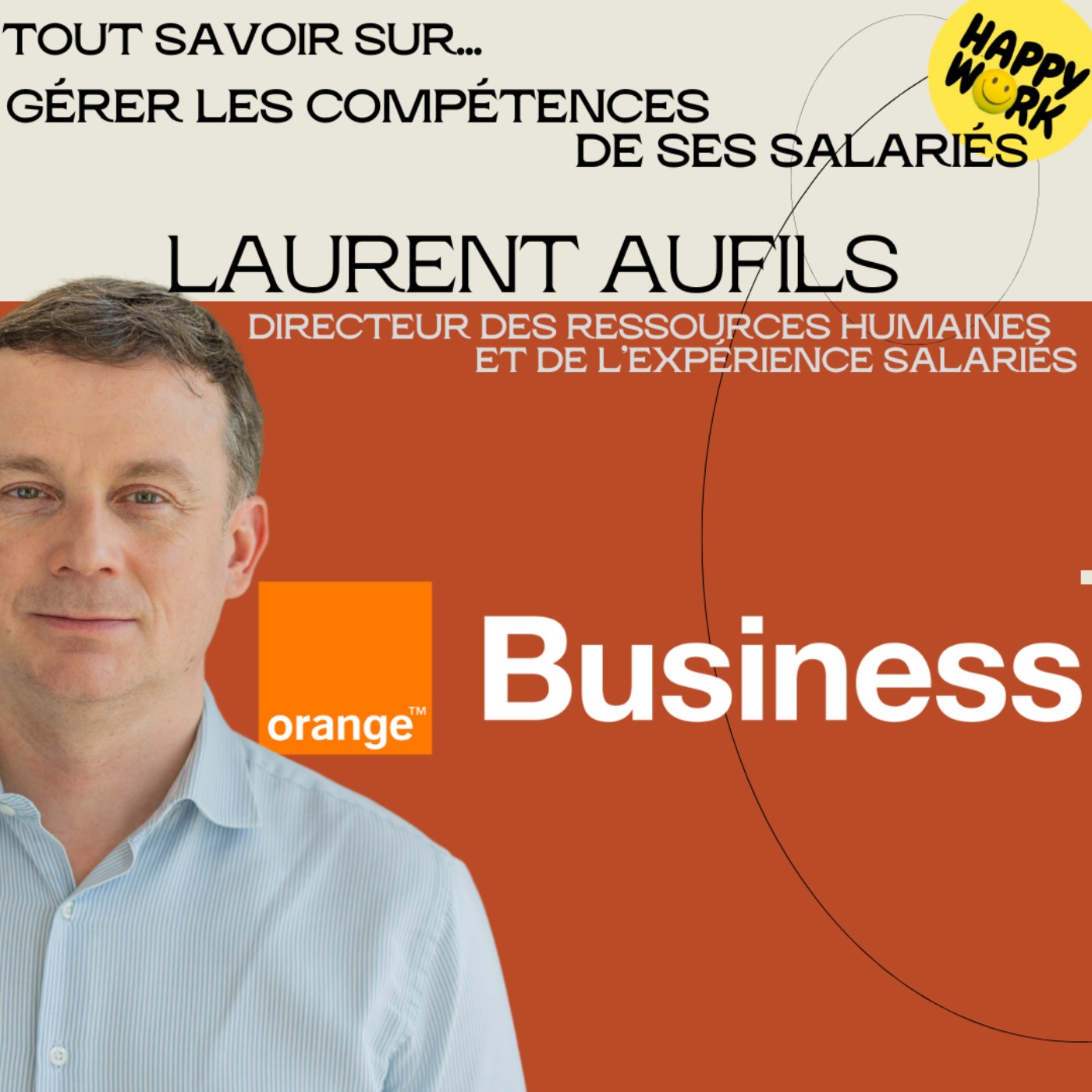 Happy Work - Bien-être au travail et management bienveillant - #2529 - Tout savoir sur... gérer les compétences de ses salariés - entretien avec Laurent Aufils -Directeur des Ressources Humaines et de l’Expérience Salariés Orange Business